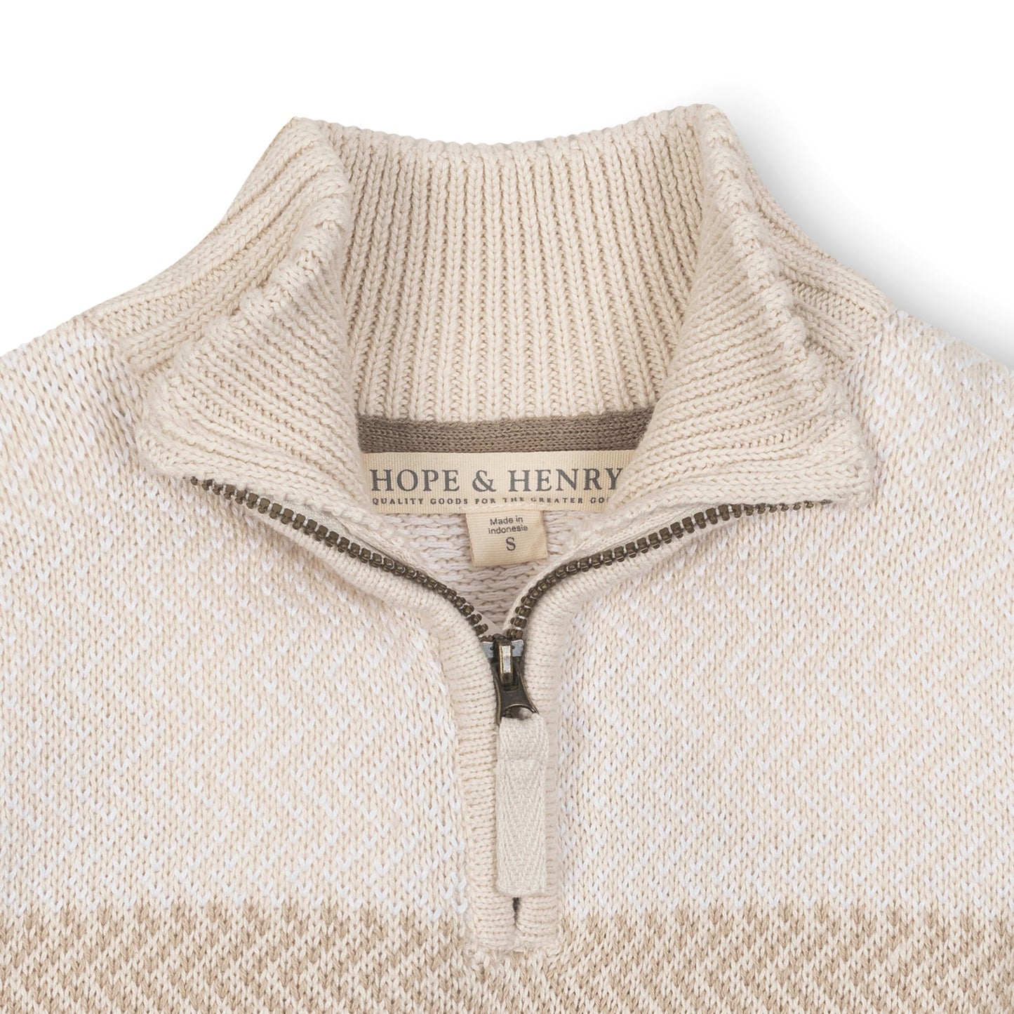 Organic Half Zip Sweater