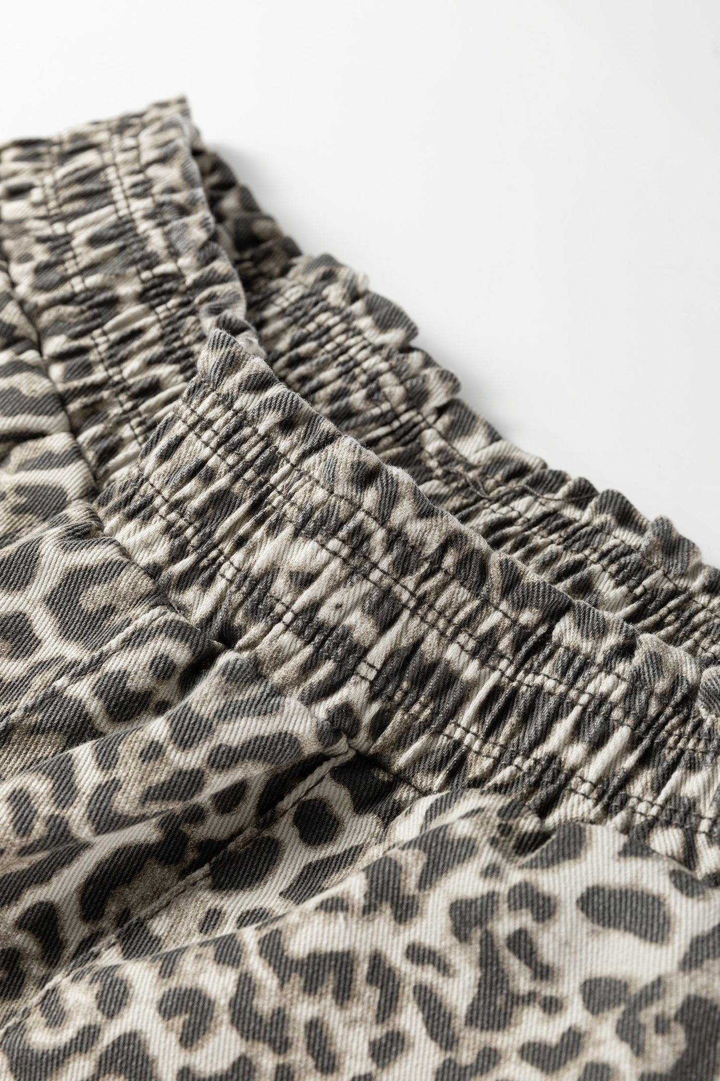 Rivka Leopard Print Loose Pull-On Jeans