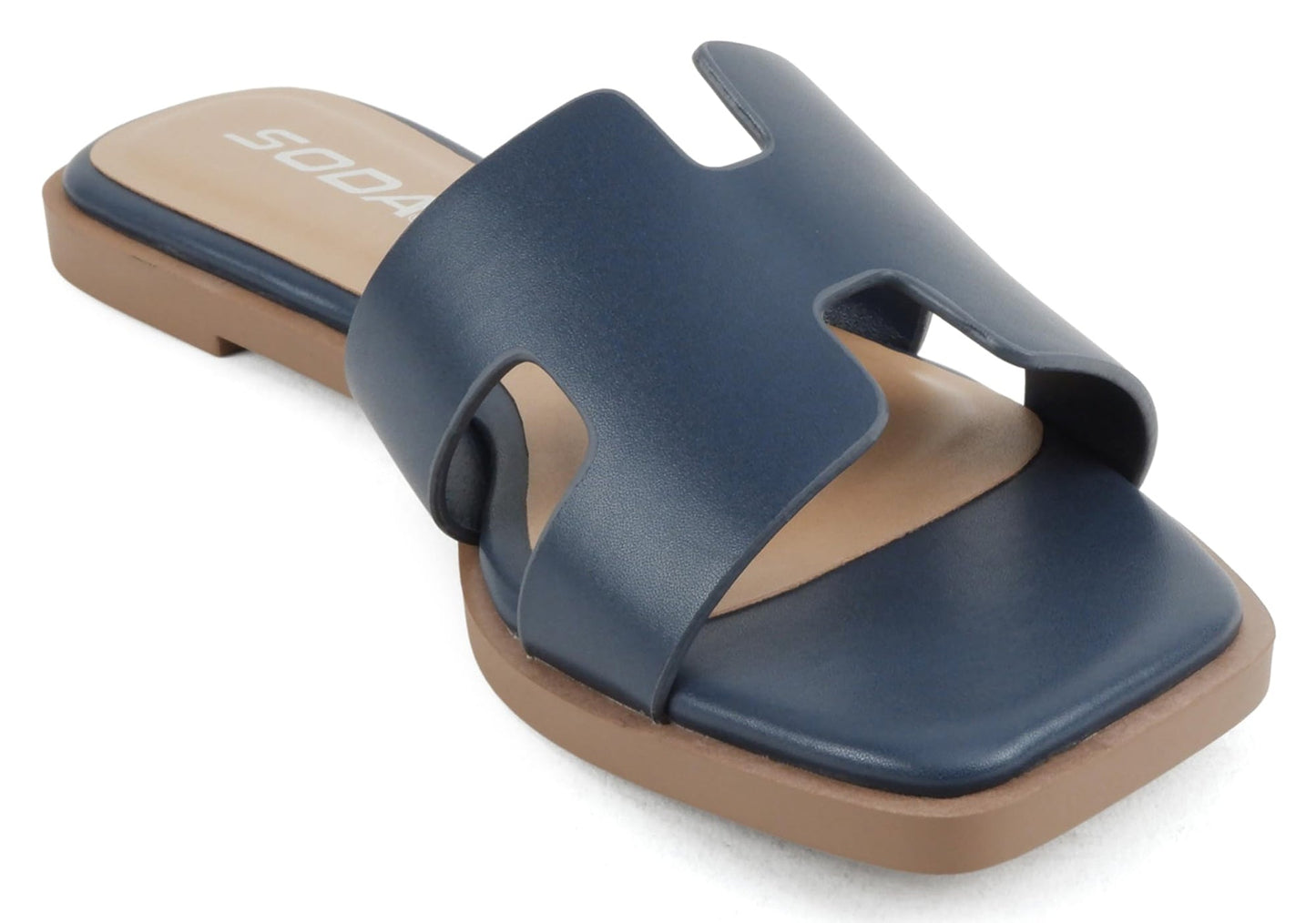 KNIT-S Slip-On Sandals in Navy