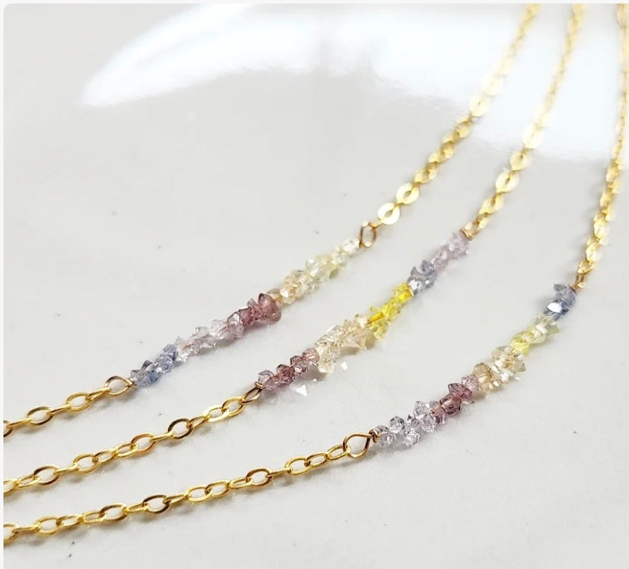 Sunrise Herkimer Diamond Necklace