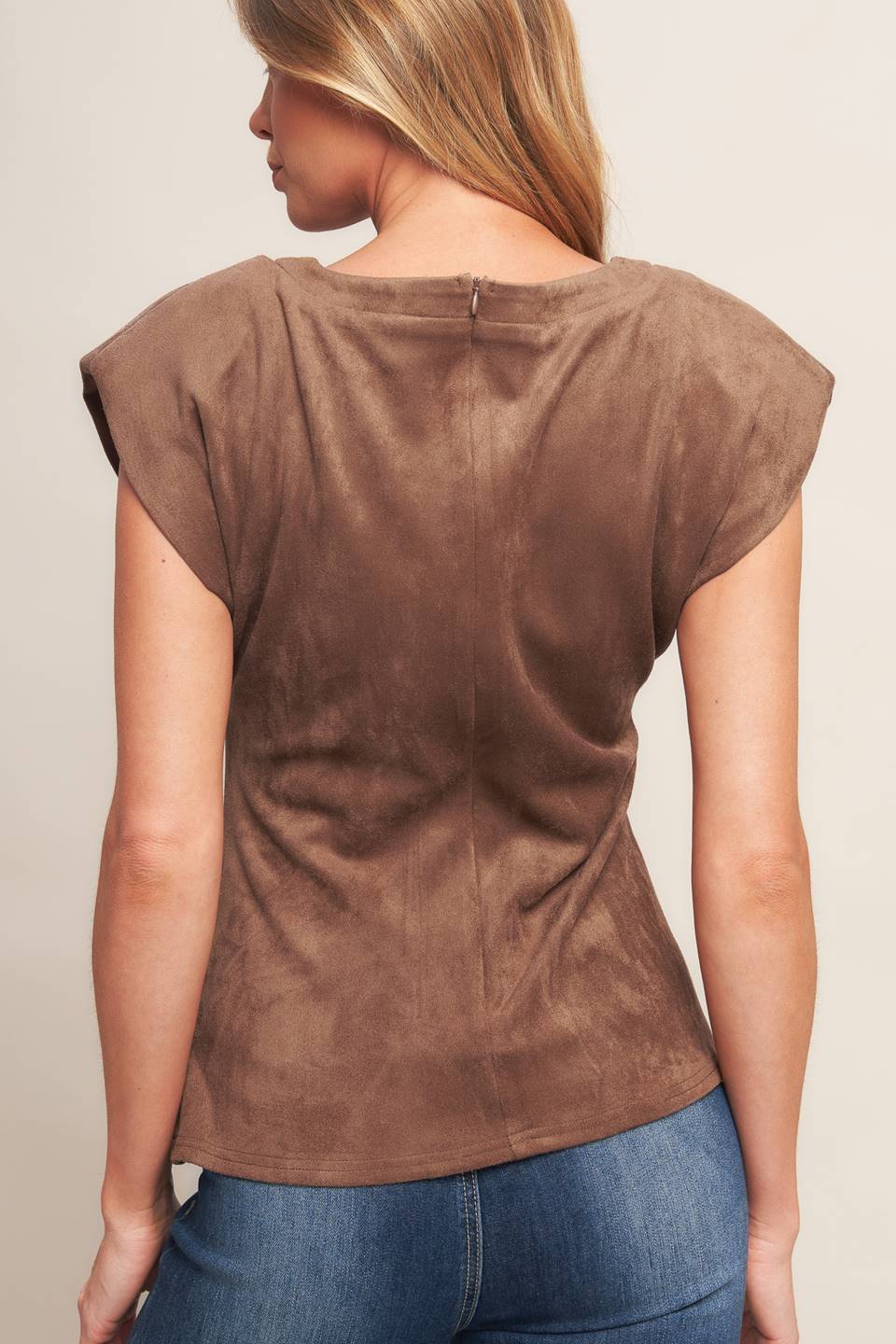 MY EVERYDAY BEST FAUX SUEDE TOP: