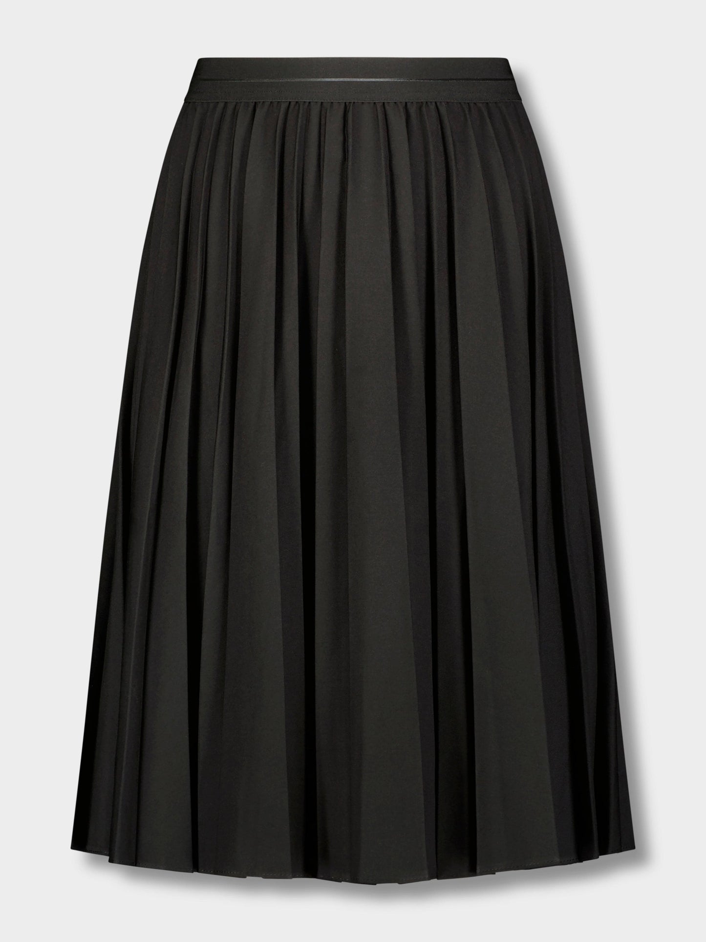 Classic Black Pleated Midi Skirt 27" | Sizes XXS–4X