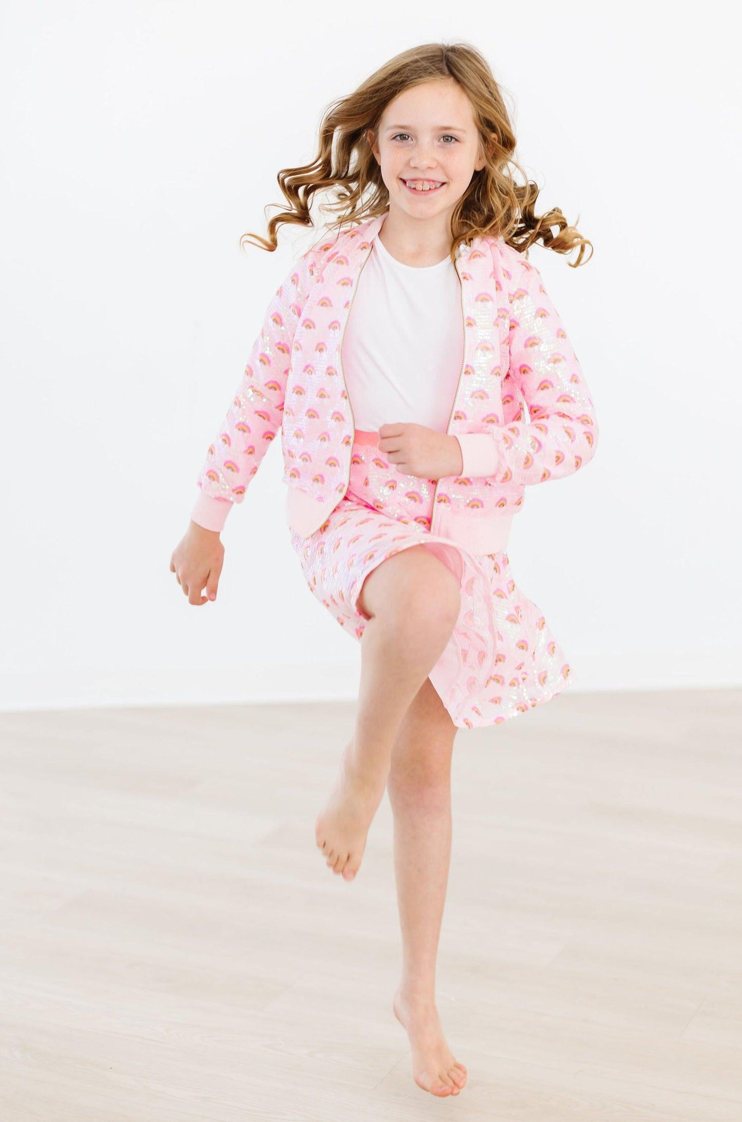 Pink Rainbow Sequence Jacket