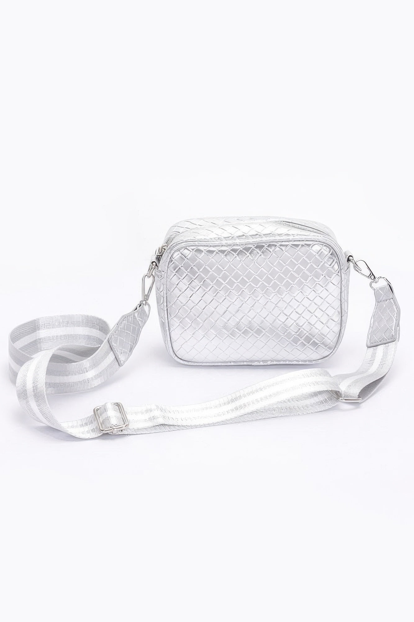 ASTOR Metallic Camera Crossbody Bag