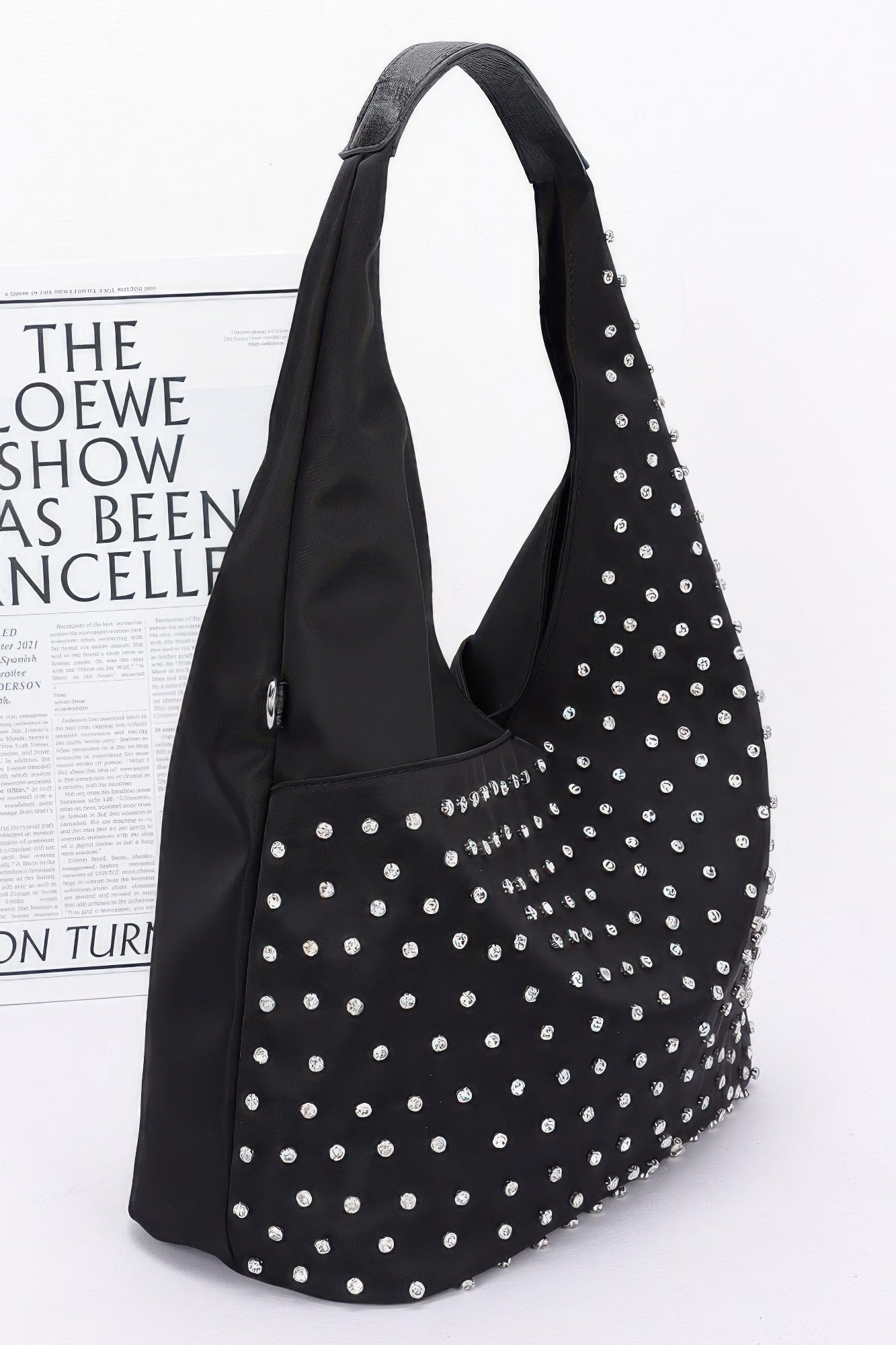 Nolita Rhinestone Studded Bindle Bag Set
