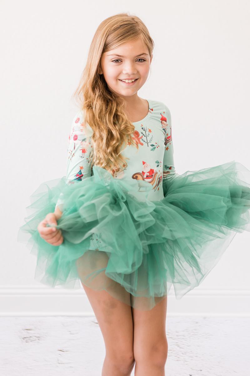 Believe in your Elf 3/4 Tutu Leotard
