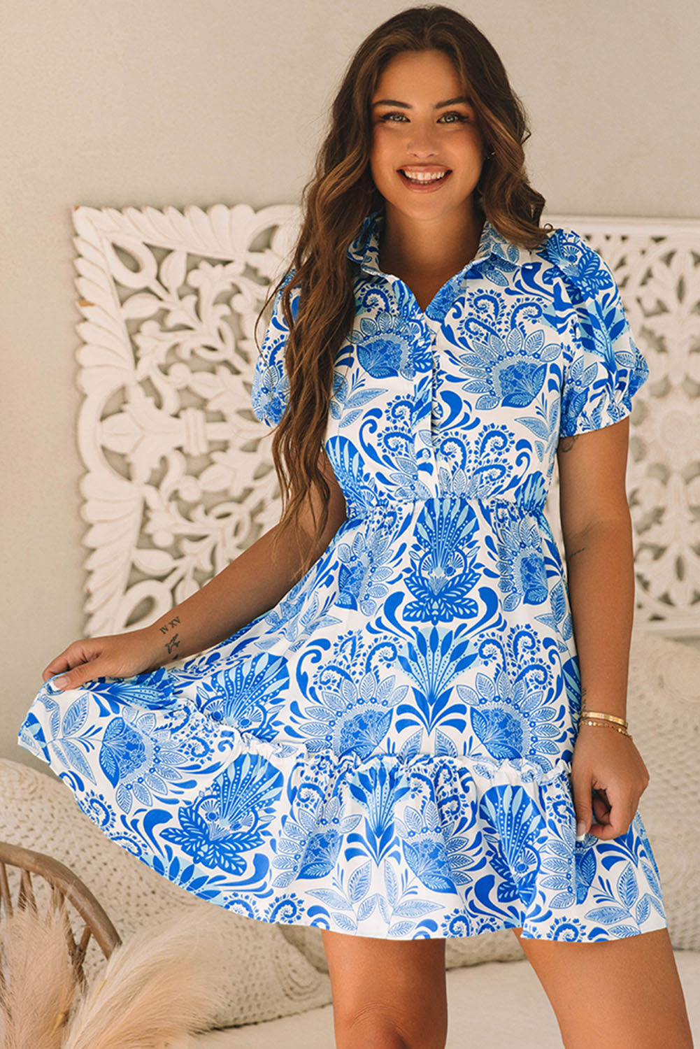 Lilly Floral Ruffle Dress
