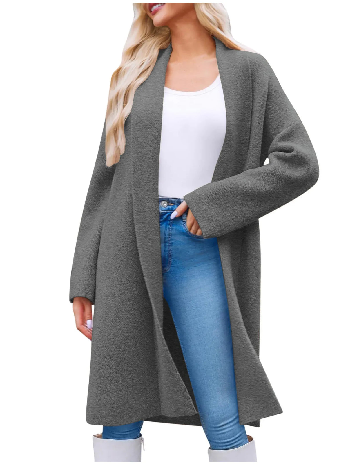 Open Front Longline Coat