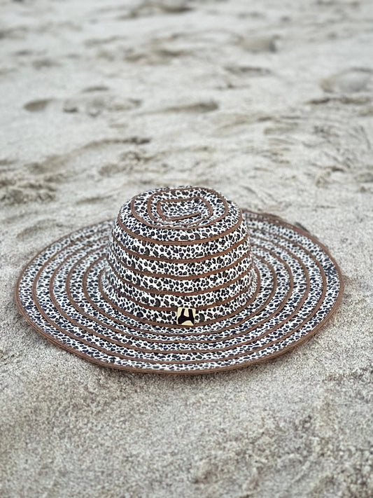 ‘Leopard Love’ Ribbon Sun Hat