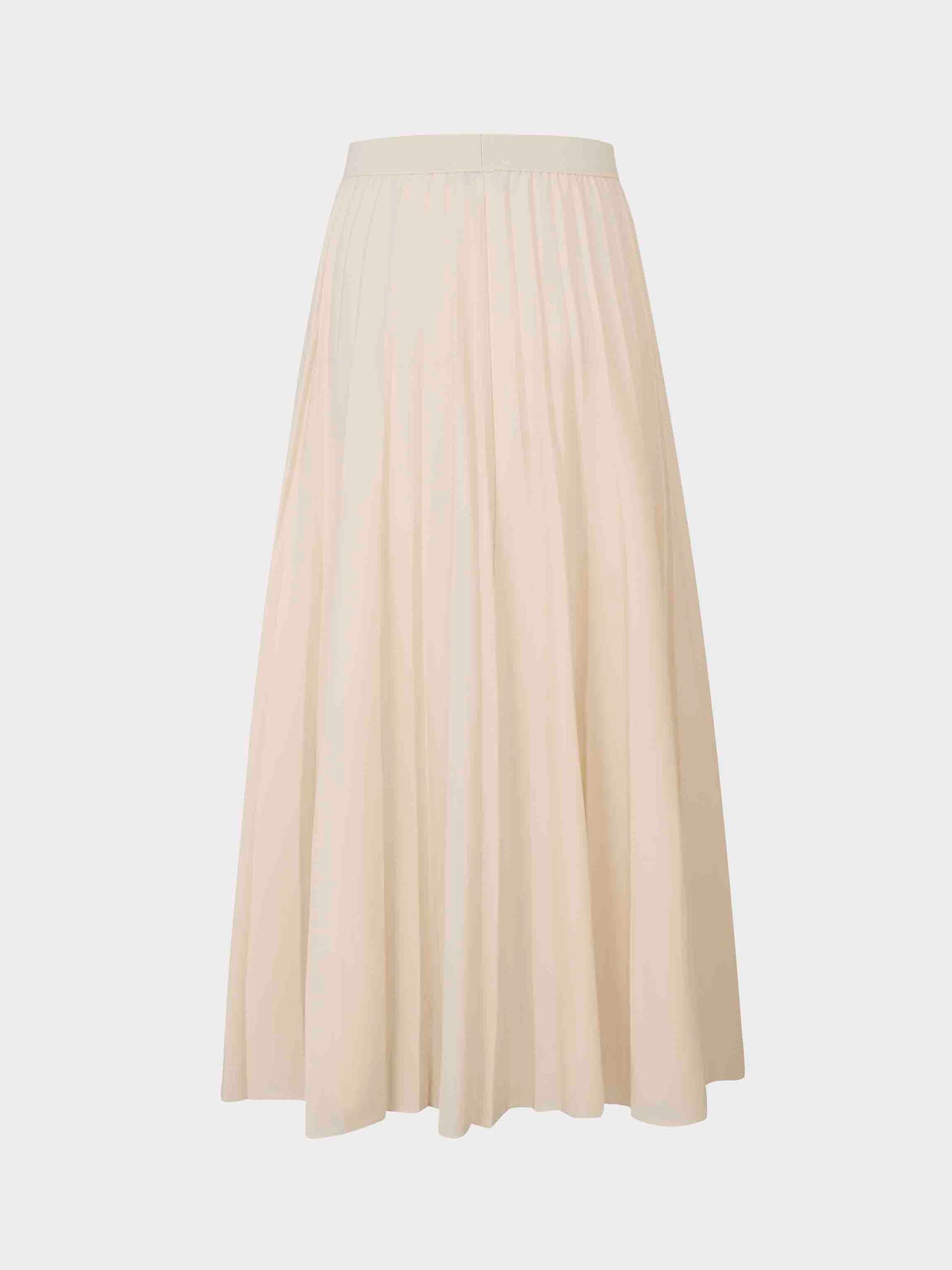 Pleated Skirt 37"-Ivory-2
