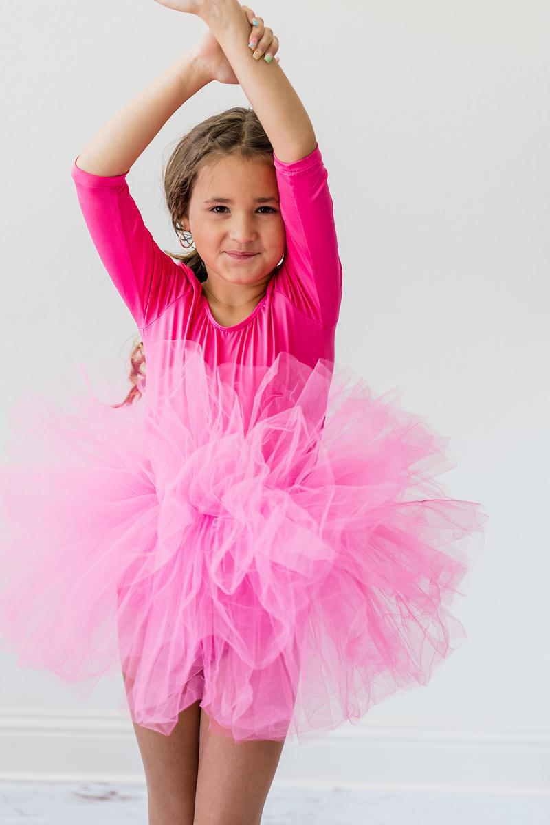 Hot Pink 3/4 Tank Tutu Leotard