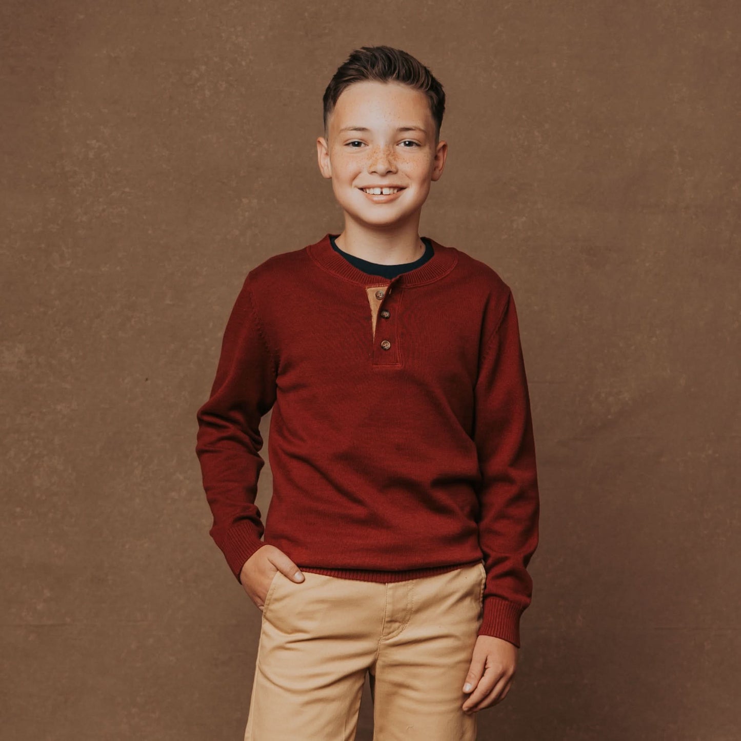 Organic Sweater Jacket with Elbow Patches