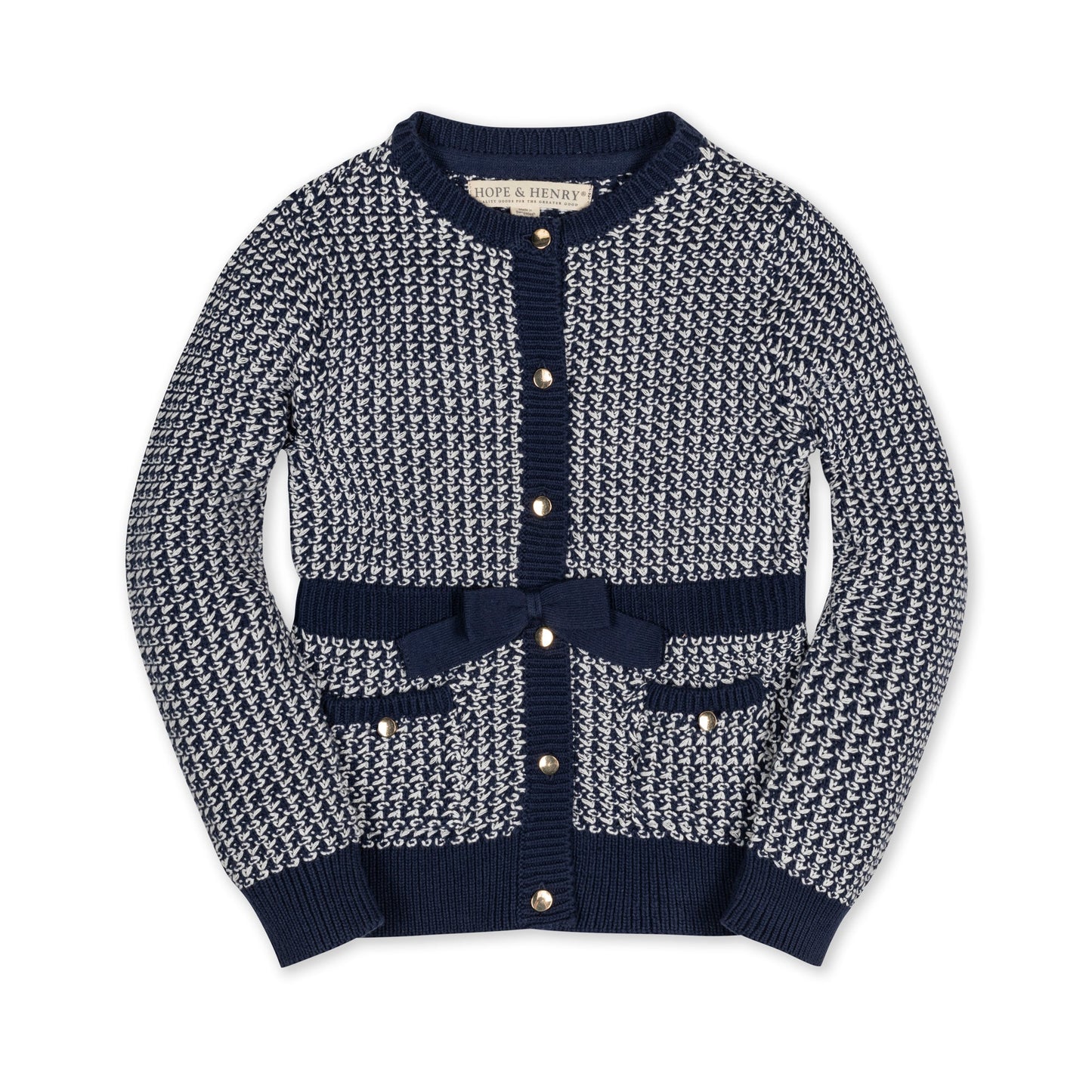 Organic Fancy Tweed Cardigan Baby