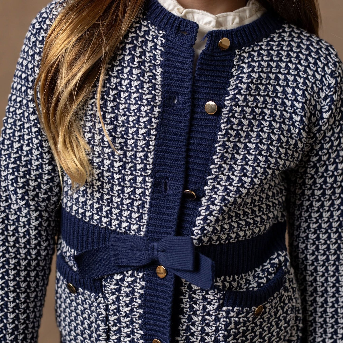 Organic Fancy Tweed Cardigan Baby