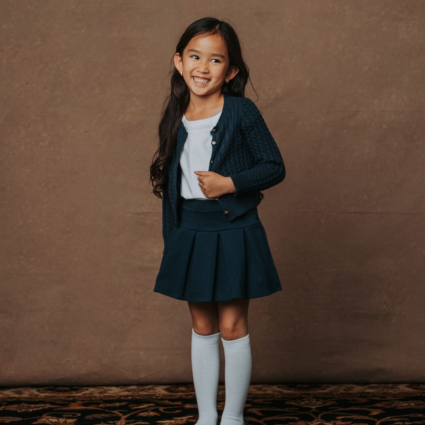 Point Waist Skirt Baby Blue