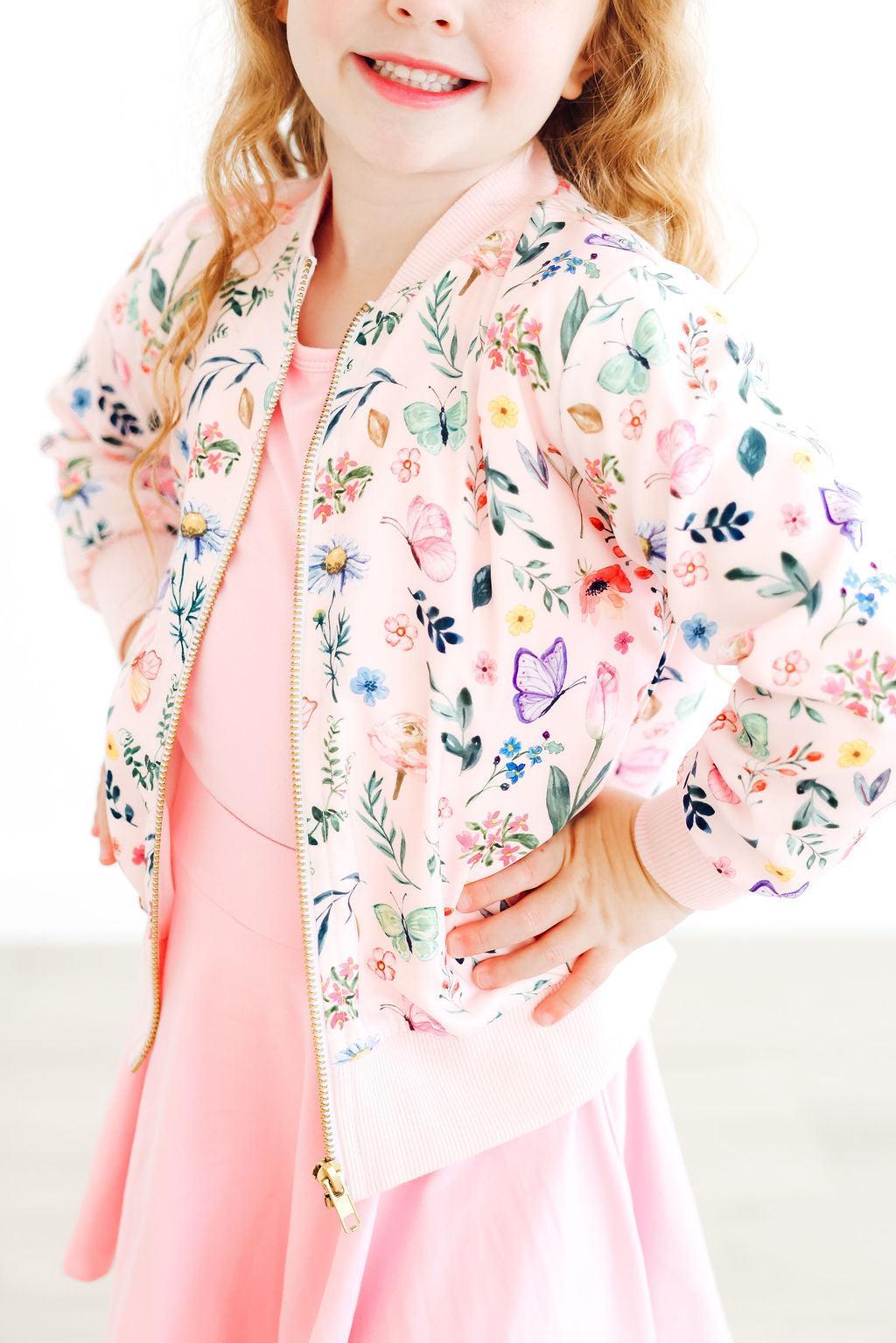 Butterfly Meadow Satin Jacket