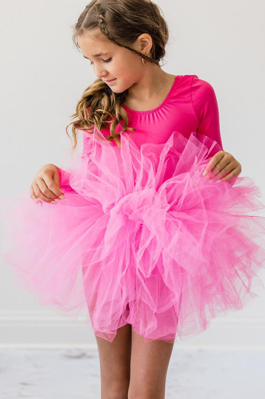 Hot Pink 3/4 Tank Tutu Leotard