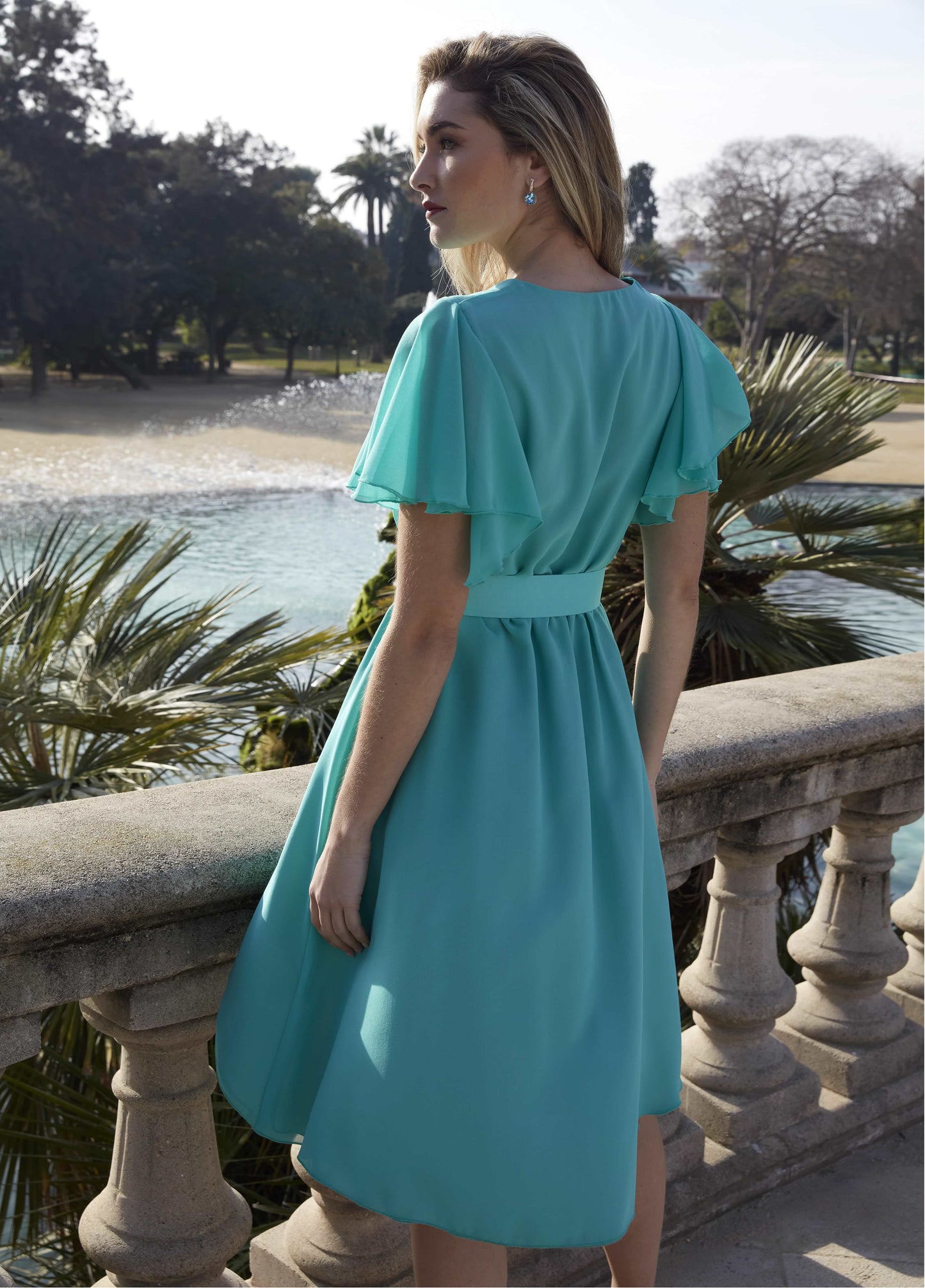 Cádiz Short Dress | Lightweight Crêpe Occasion Dress