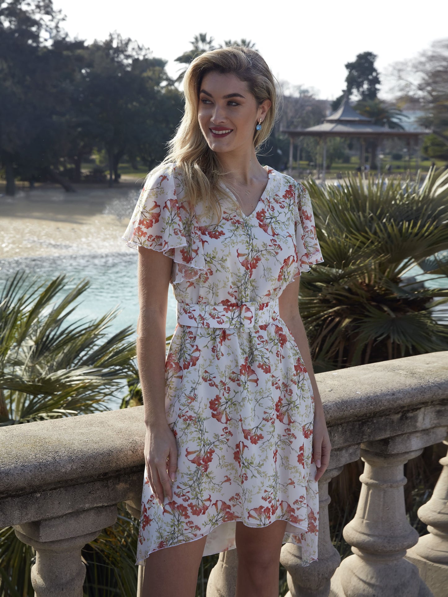 Cádiz Short Dress | Lightweight Crêpe Occasion Dress