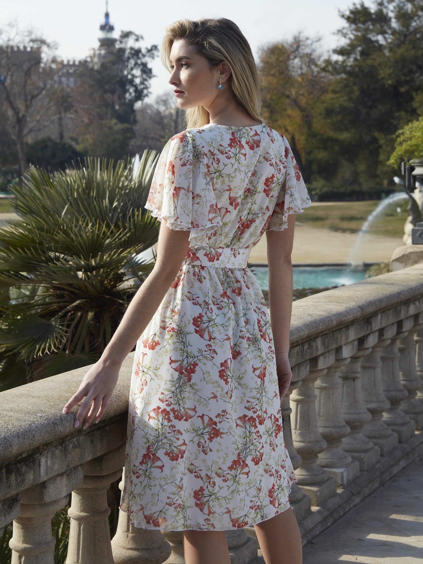 Cádiz Short Dress | Lightweight Crêpe Occasion Dress