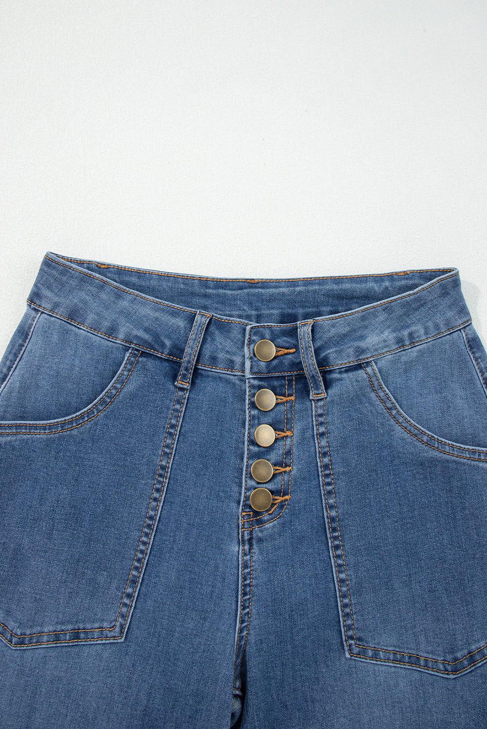 Aleah Waist Wide Leg Jeans-4