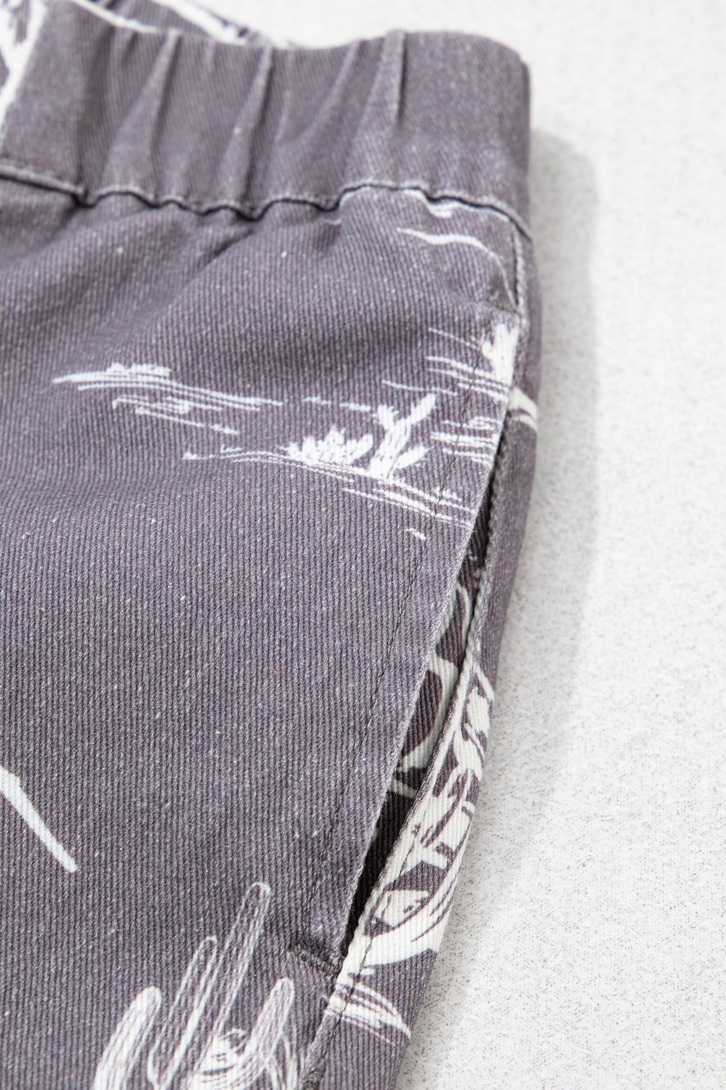 Western Elastic High Waist Straight Leg Jeans