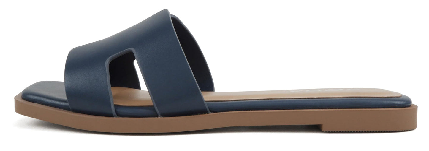 KNIT-S Slip-On Sandals in Navy