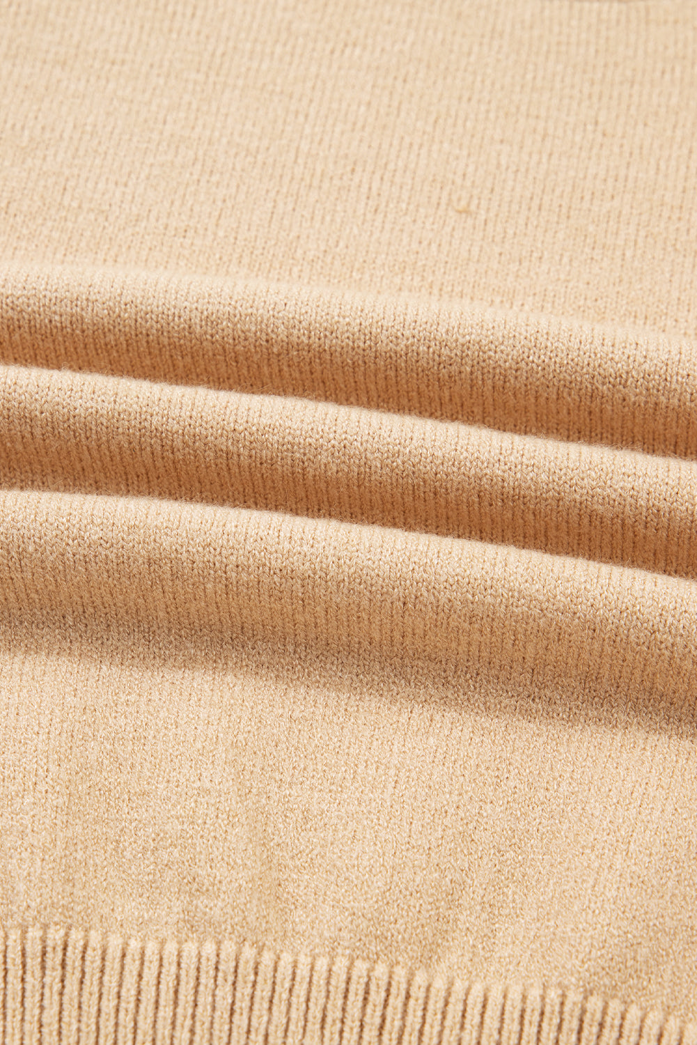 High Neck Puff Sleeve Sweater Pleated Mini Skirt 2pcs Knitted Outfit