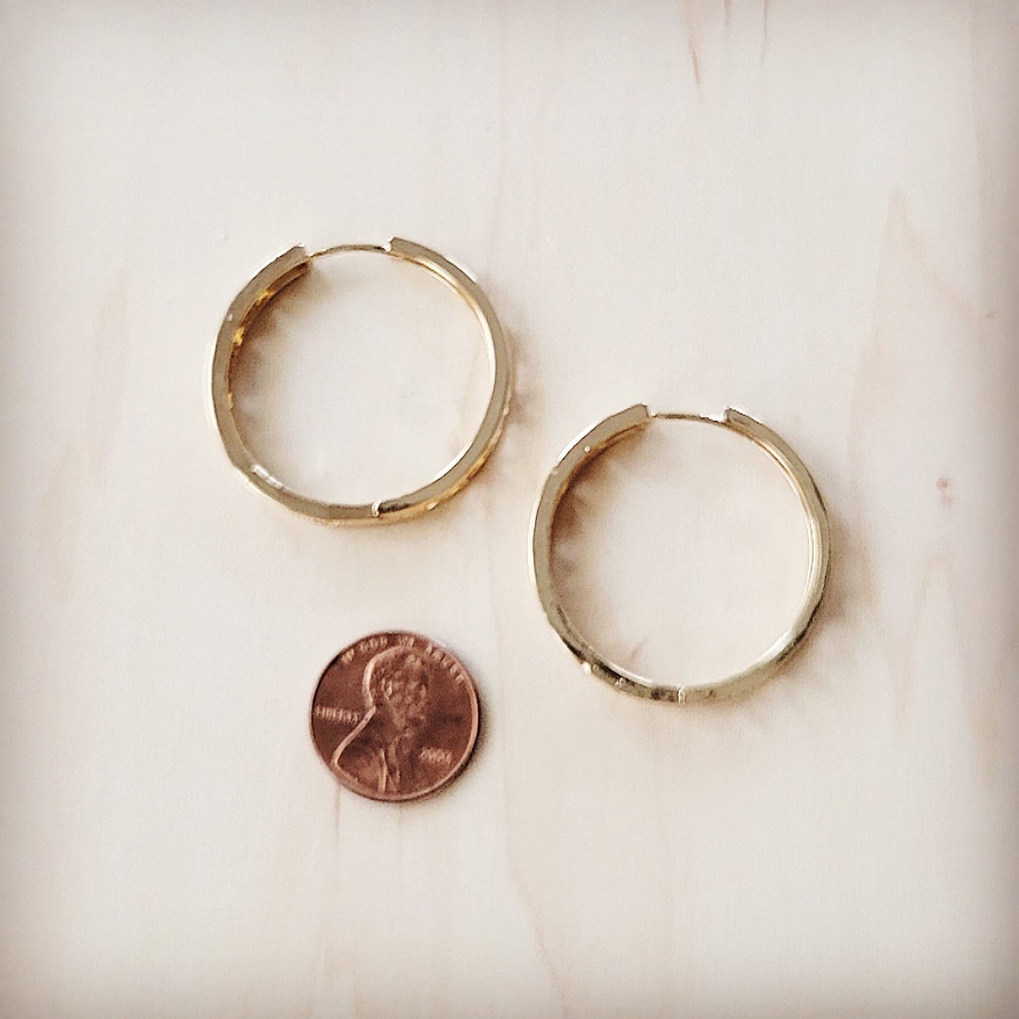 Geometric Sparkle Statement Gold Hoop Earrings