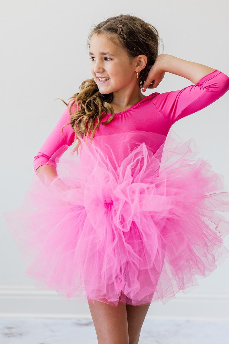 Hot Pink 3/4 Tank Tutu Leotard