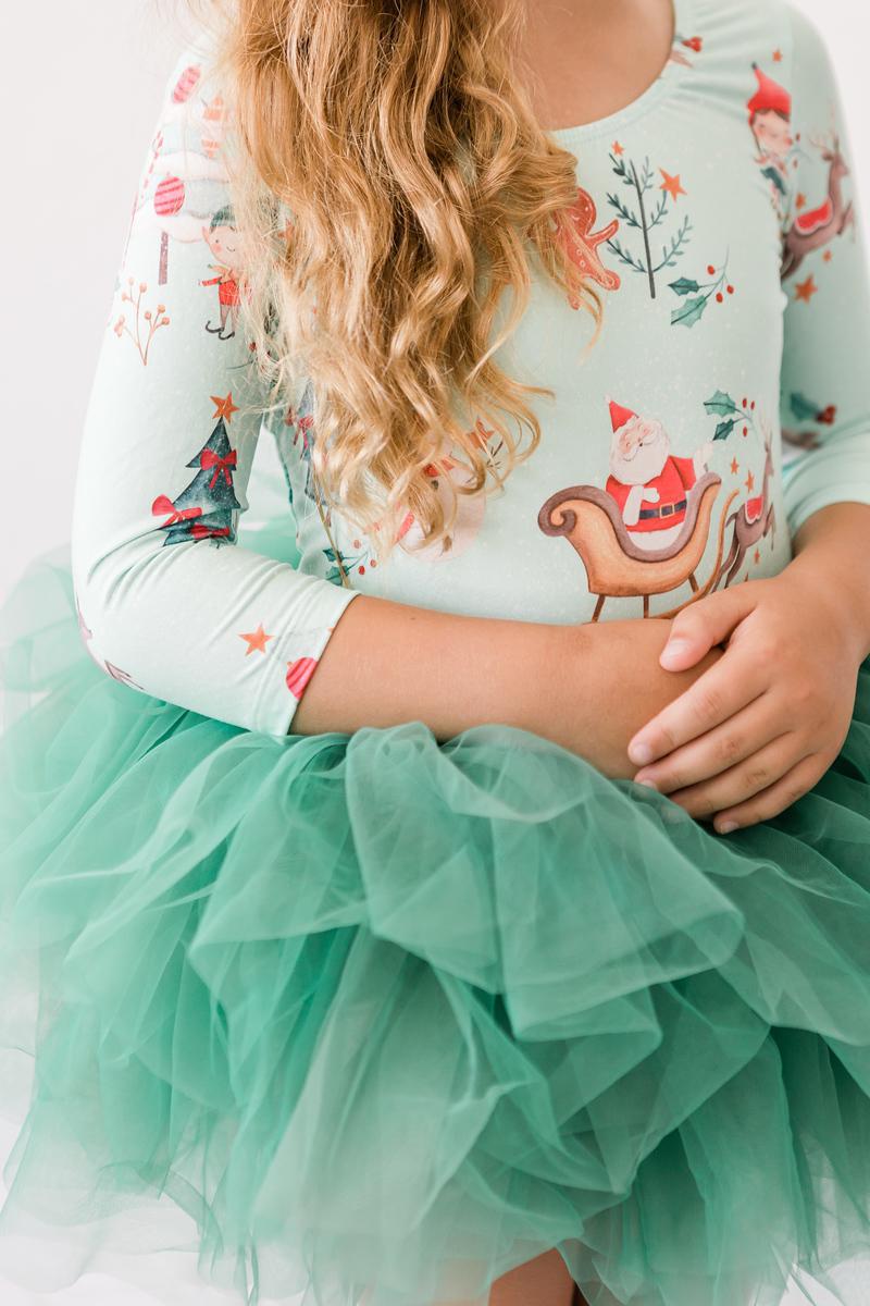 Believe in your Elf 3/4 Tutu Leotard
