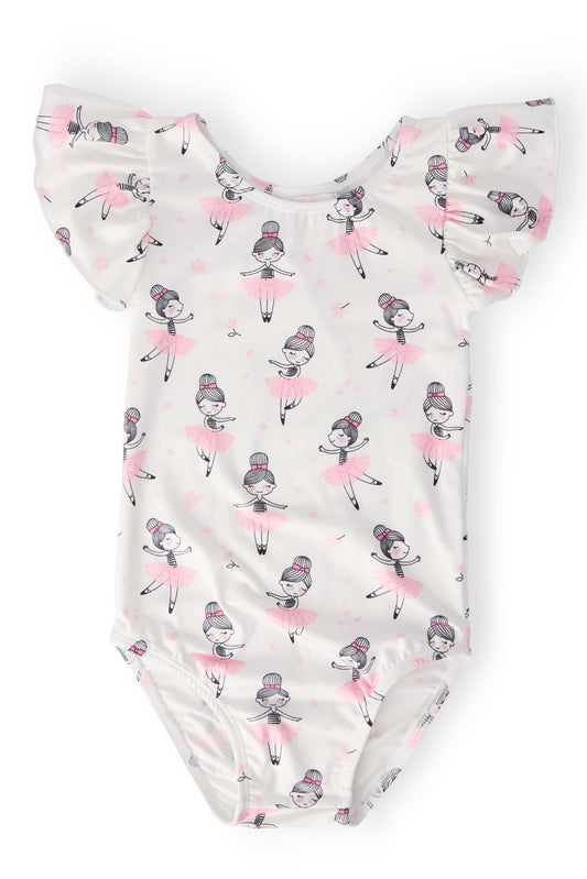 Ballerina Flutter Sleeve Leotard