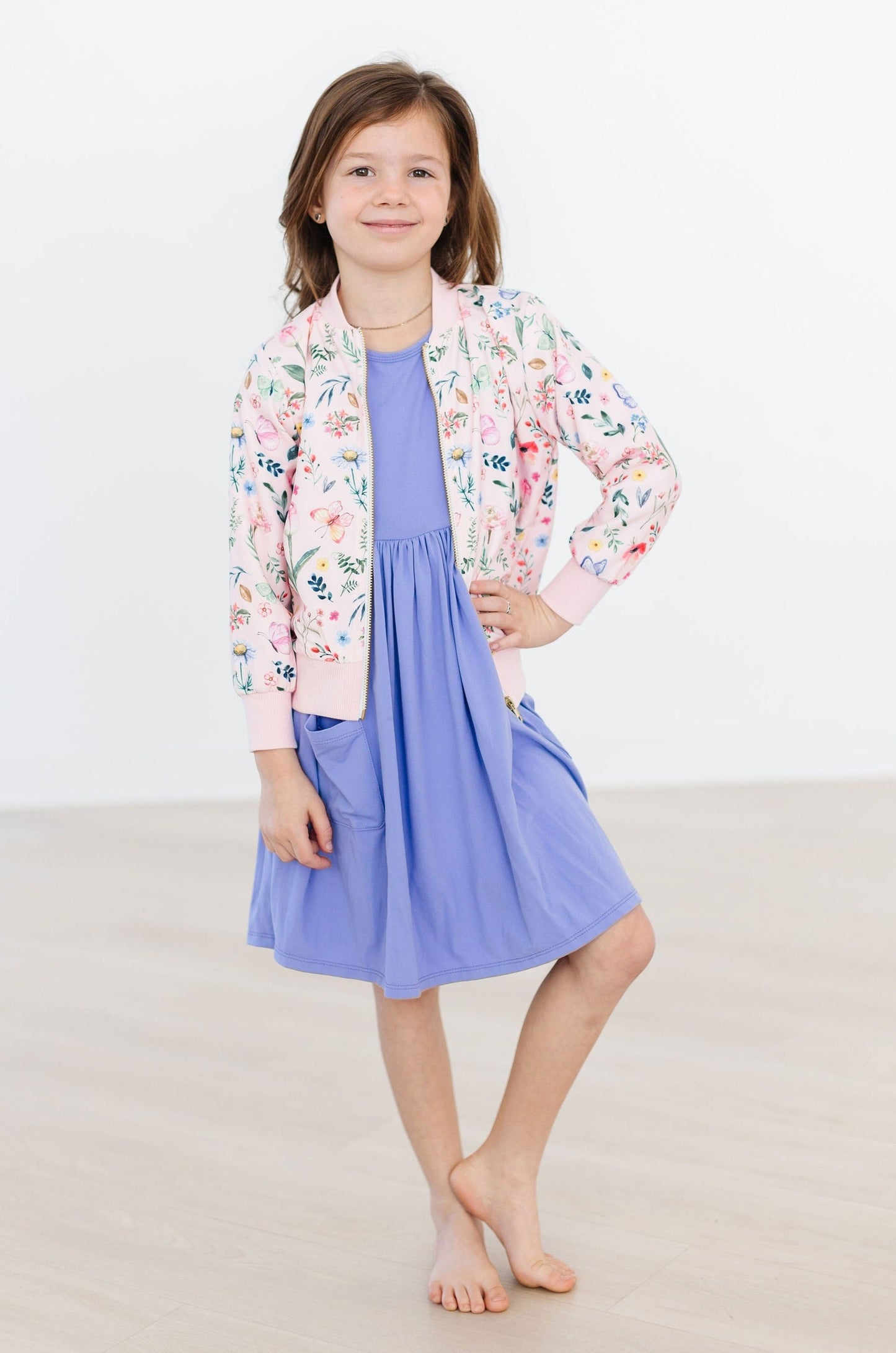 Butterfly Meadow Satin Jacket