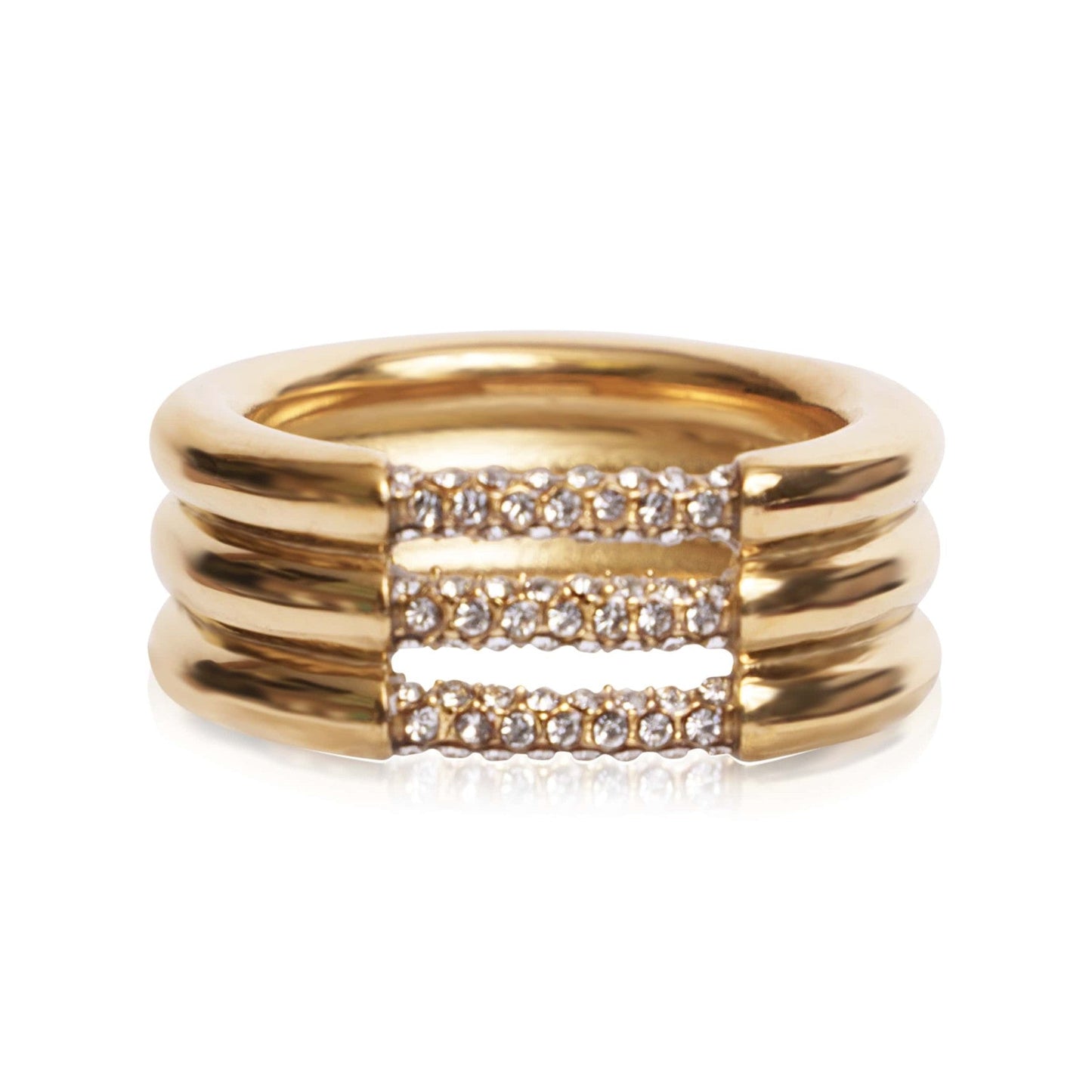 Callie Triple Stack Illusion Wide Band Ring