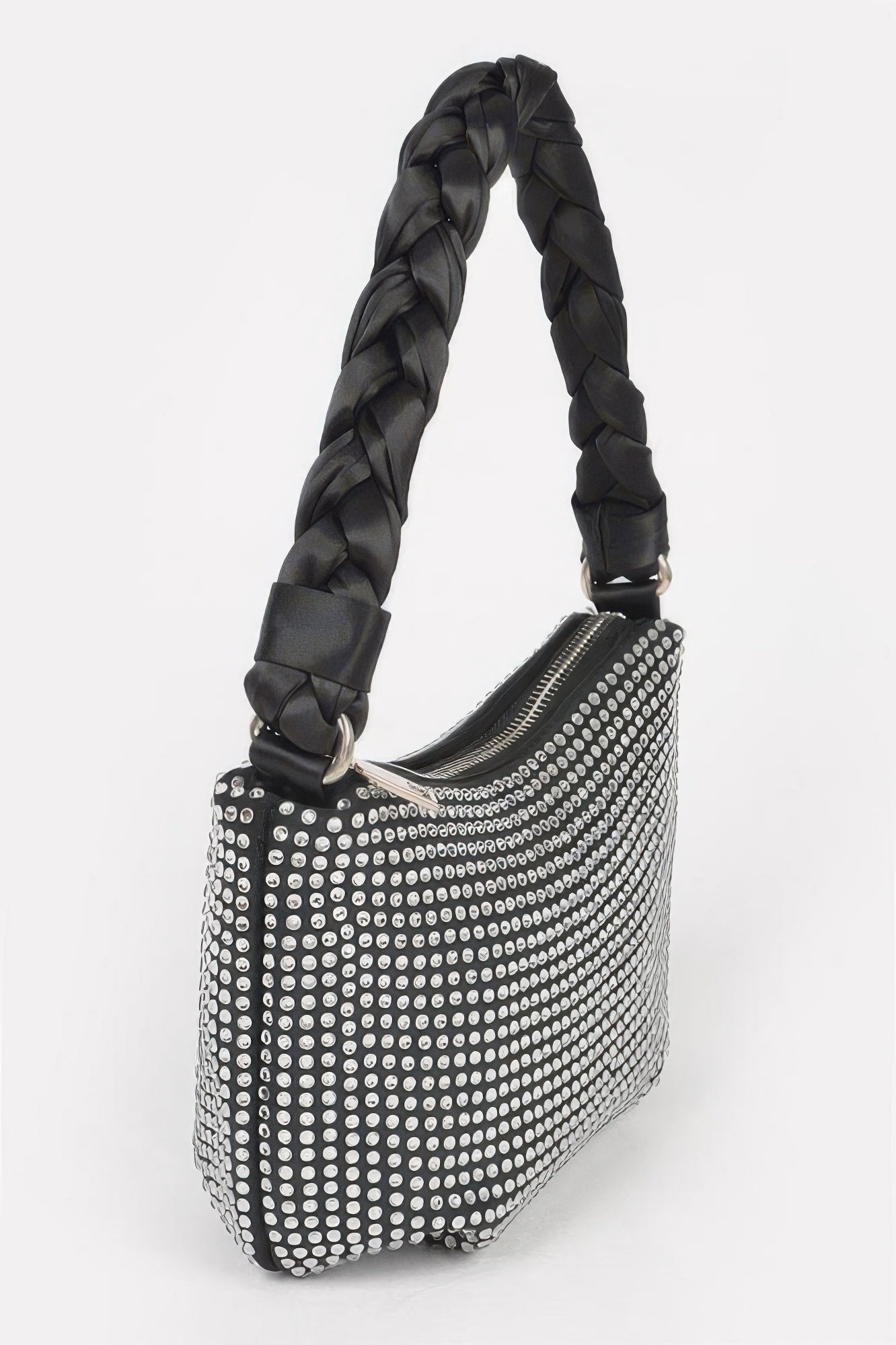 CHELSEA Hot Fix Stone Twisted Hobo Bag