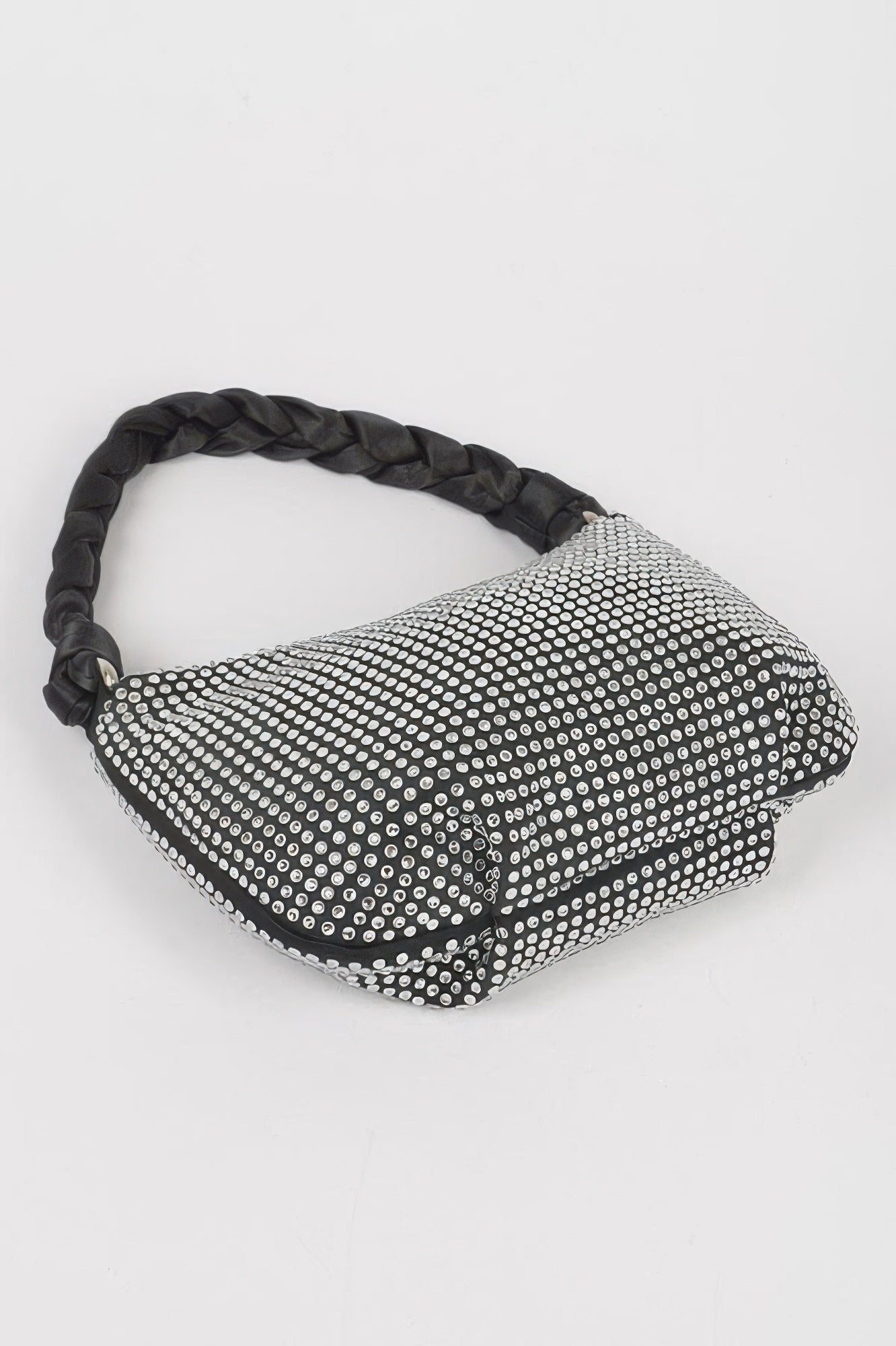 CHELSEA Hot Fix Stone Twisted Hobo Bag