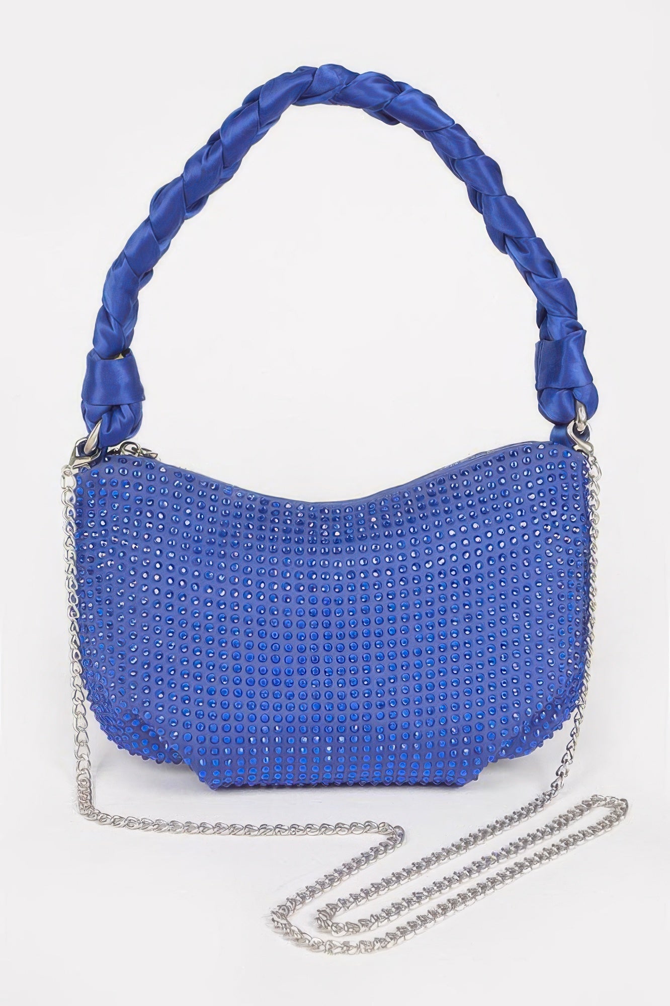 CHELSEA Hot Fix Stone Twisted Hobo Bag