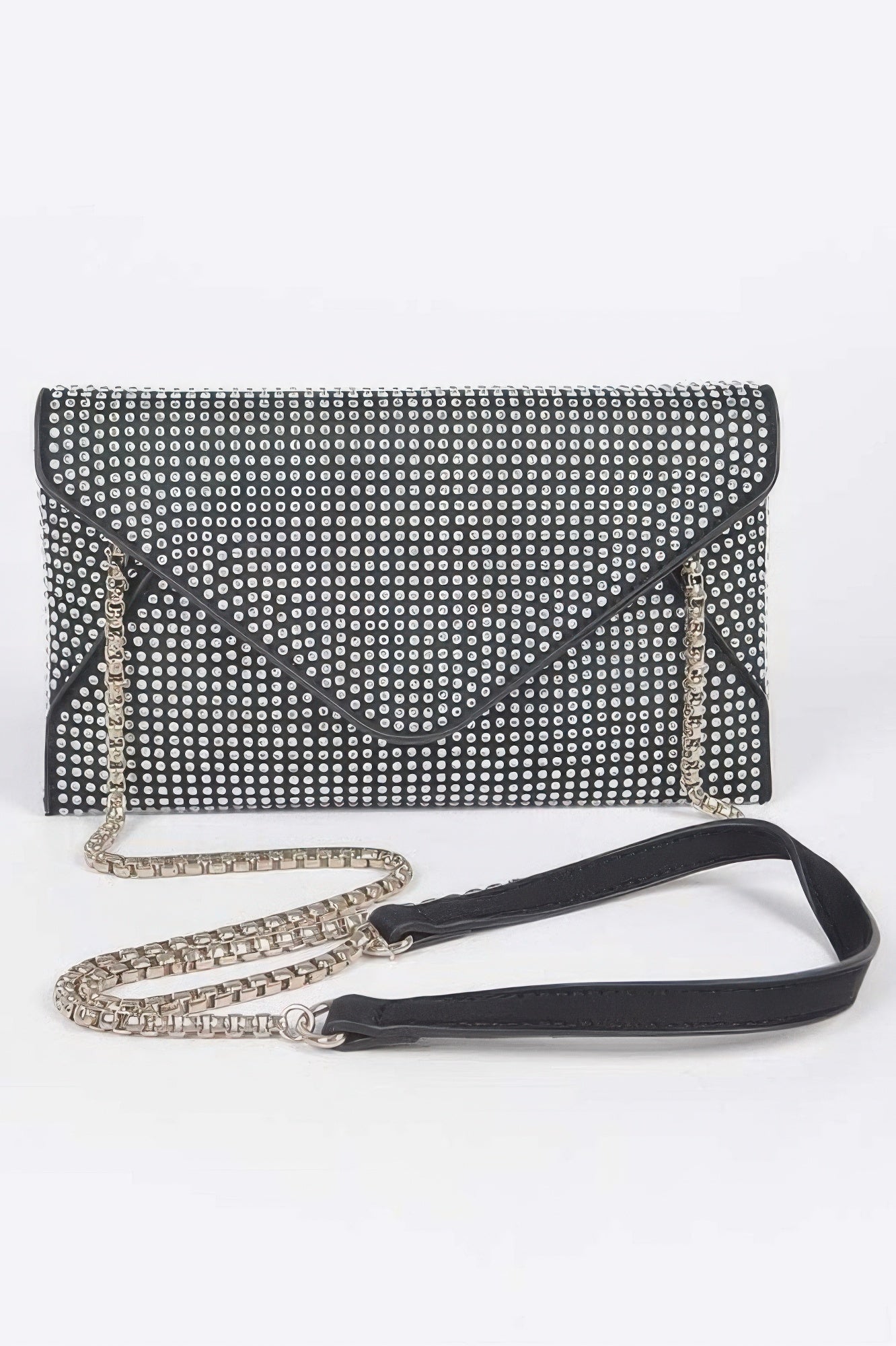 HUDSON Rhinestone Envelope Clutch