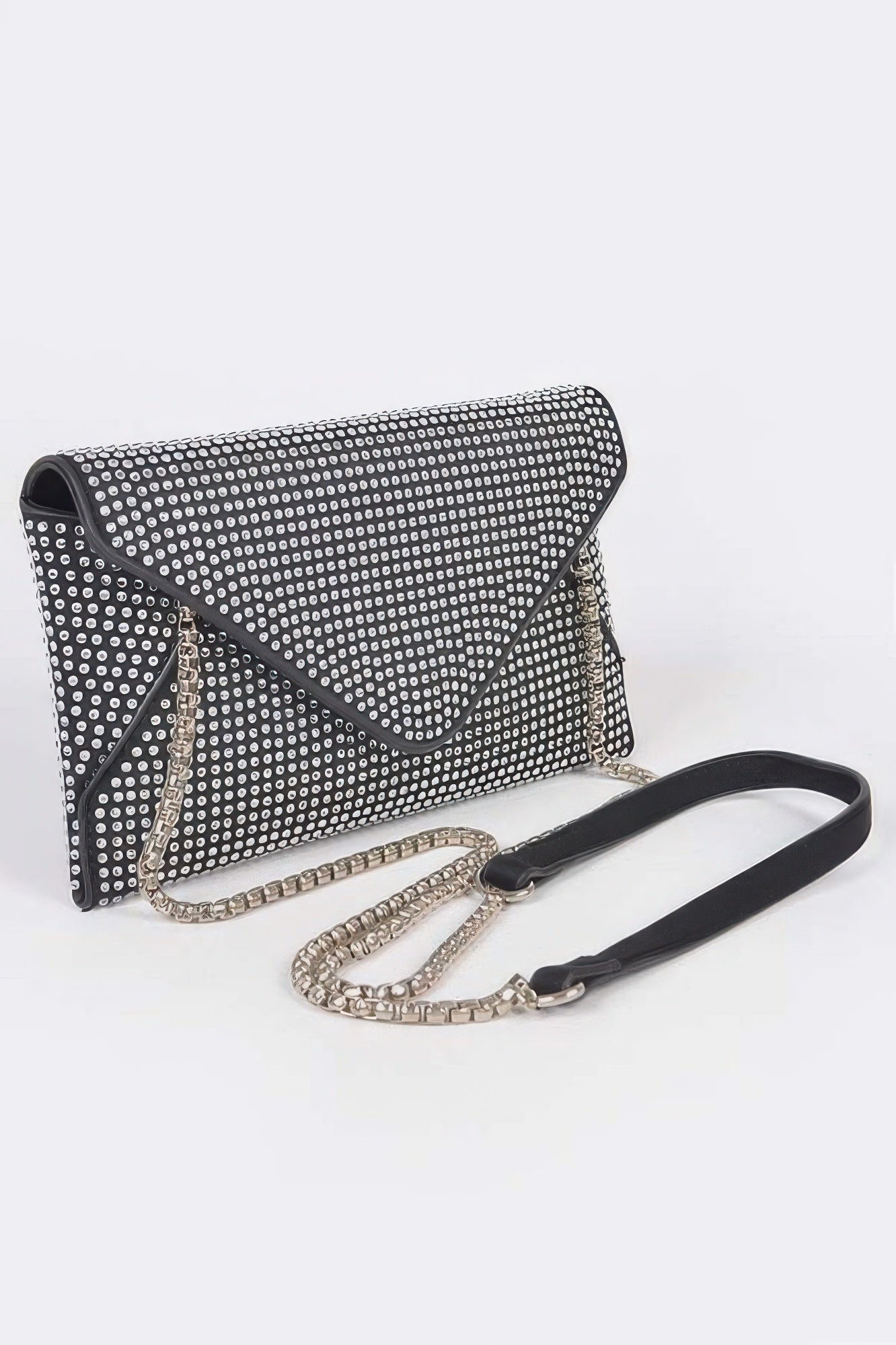 HUDSON Rhinestone Envelope Clutch