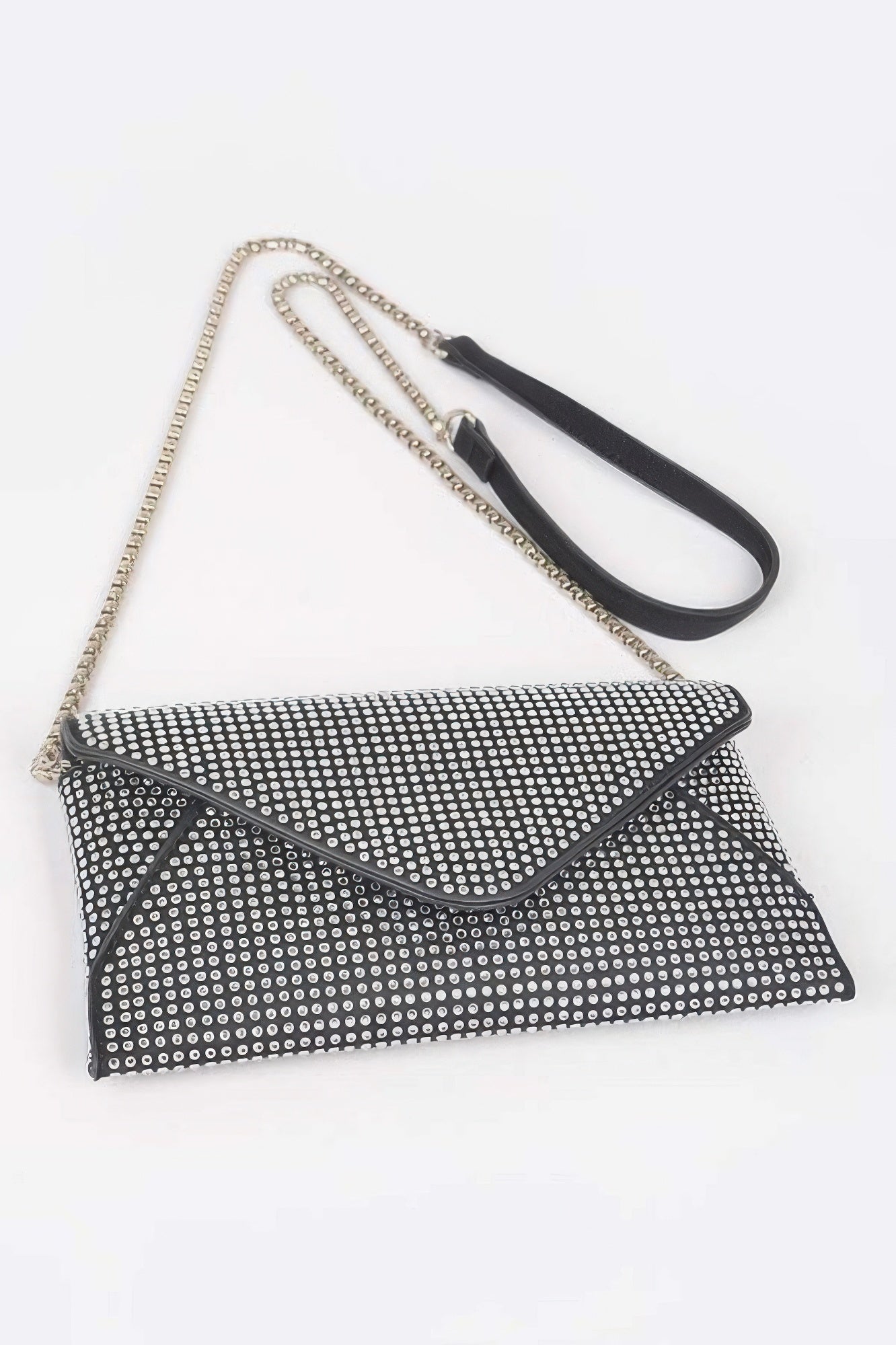 HUDSON Rhinestone Envelope Clutch