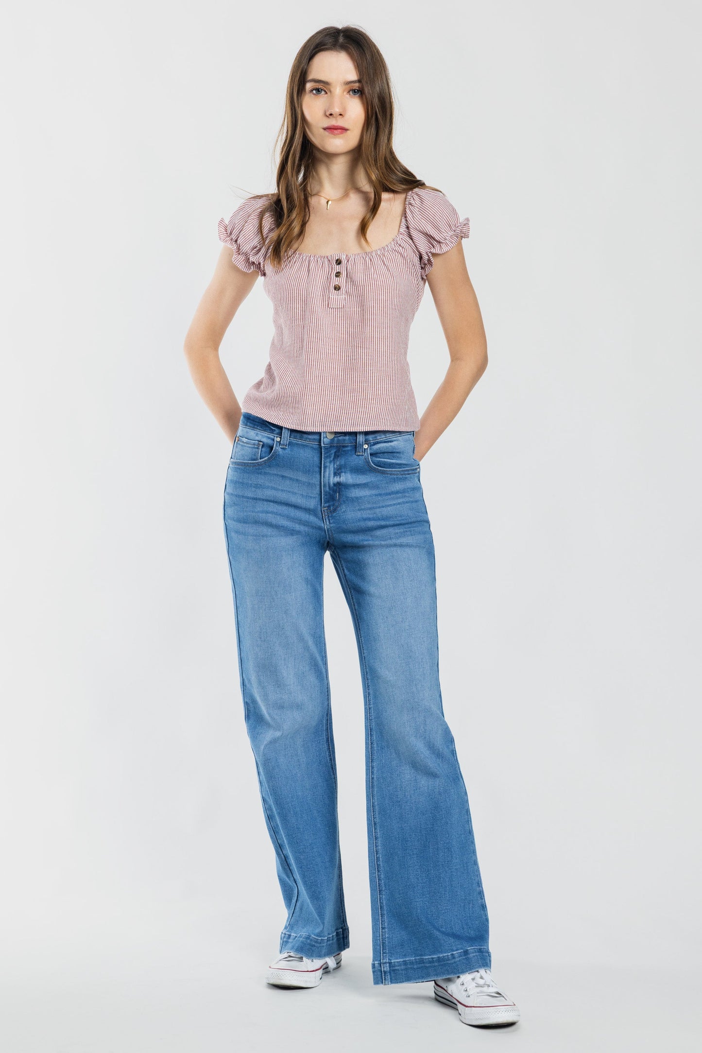 High Rise Wide Leg Jeans