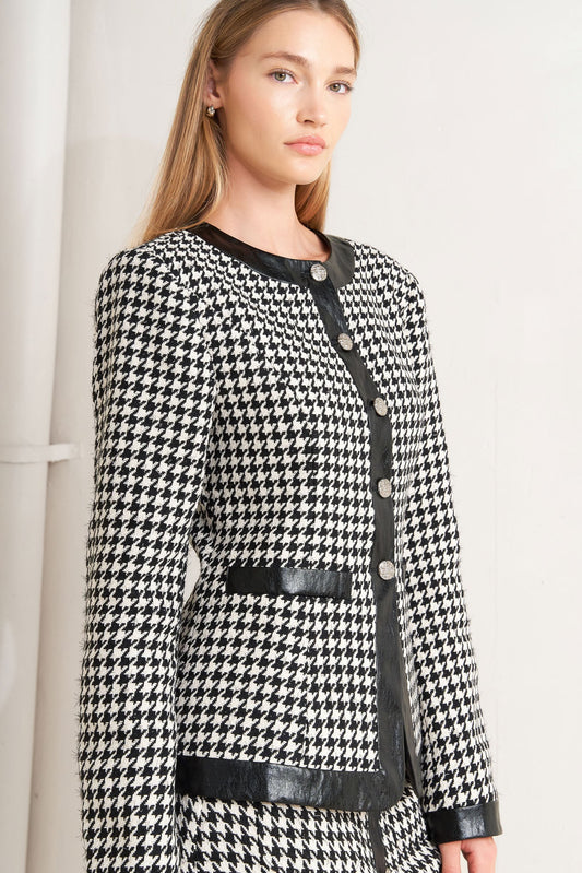 BOLD MONO TWEED JACKET