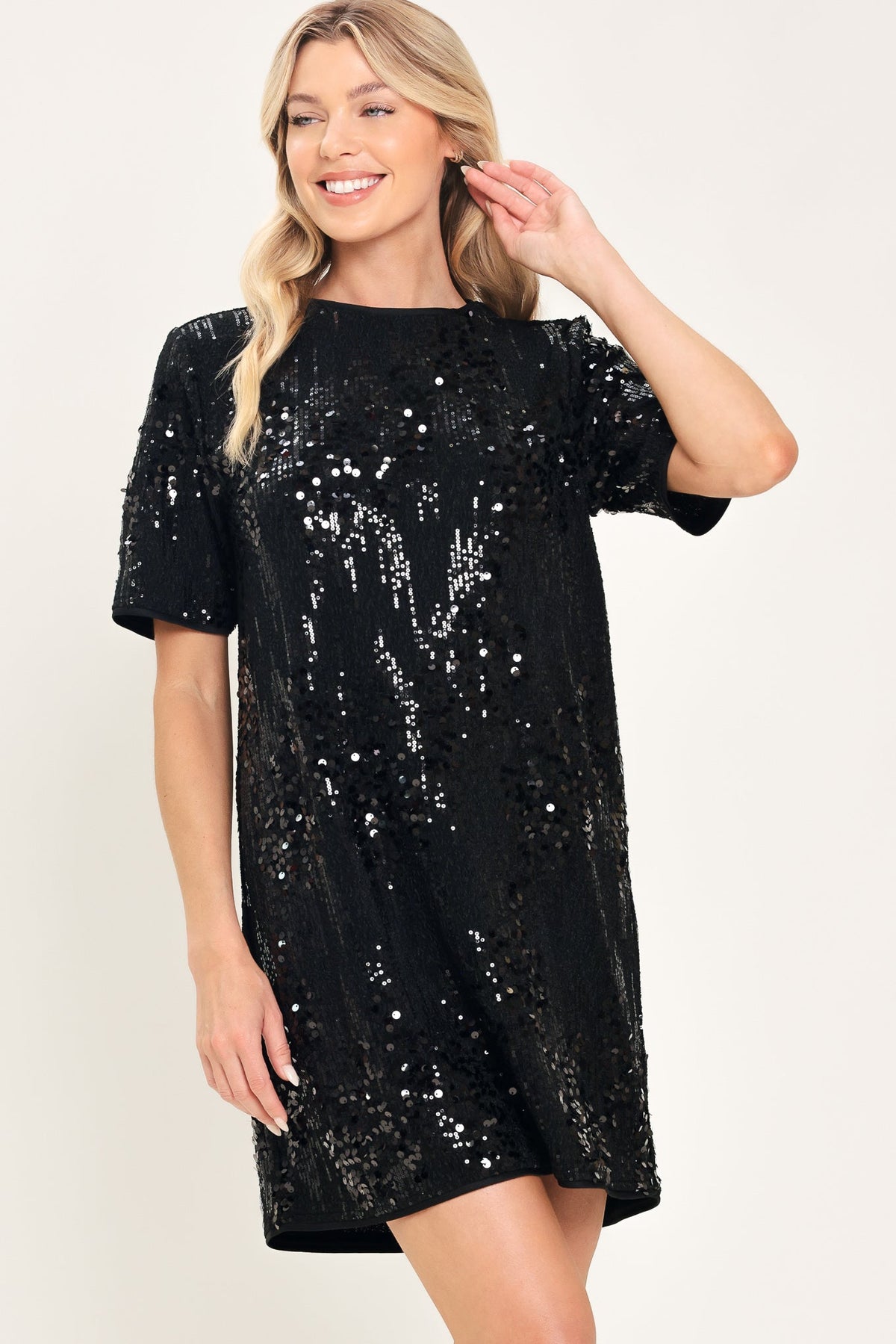 NOIR & IVORY STATEMENT MINI DRESS