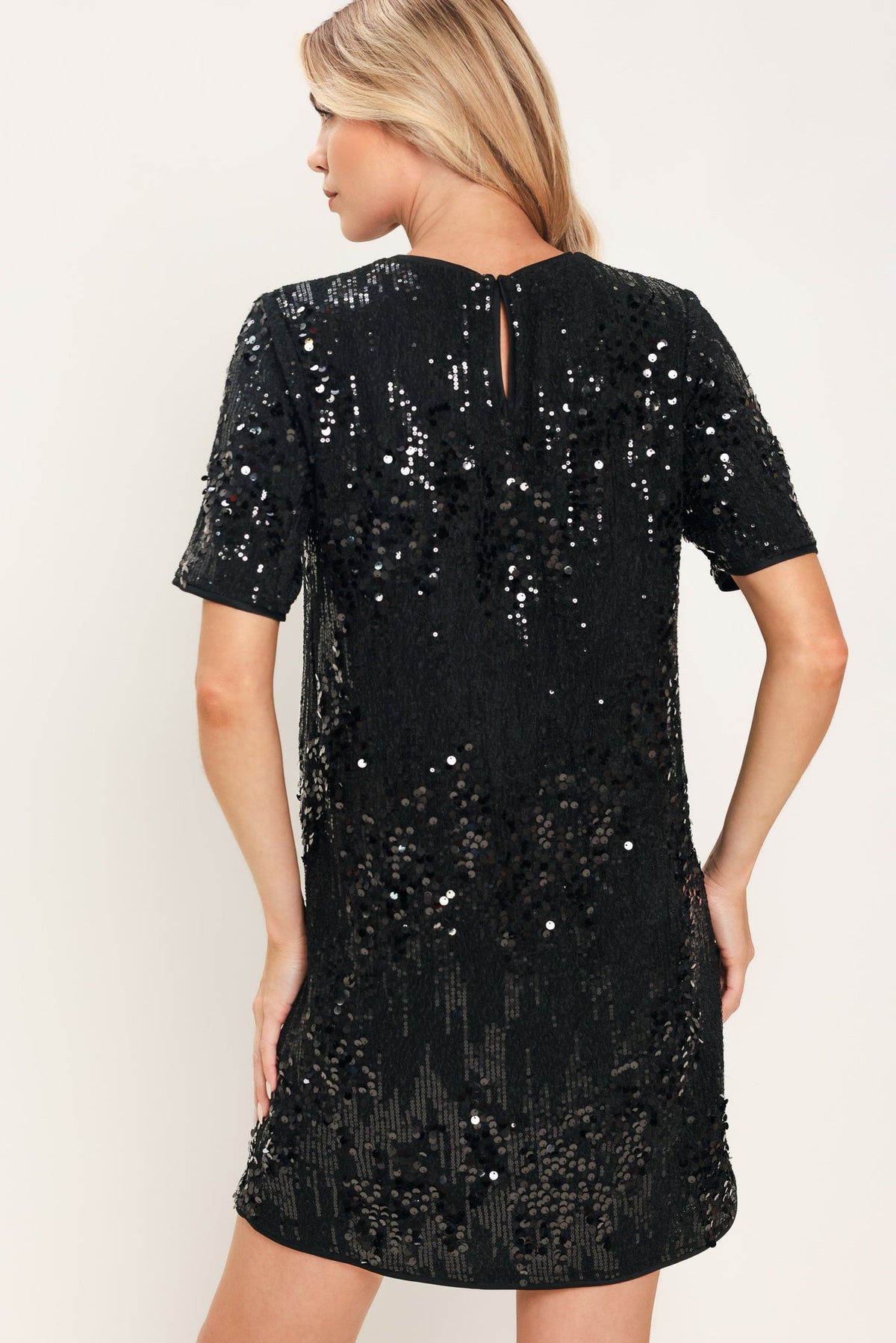 NOIR & IVORY STATEMENT MINI DRESS