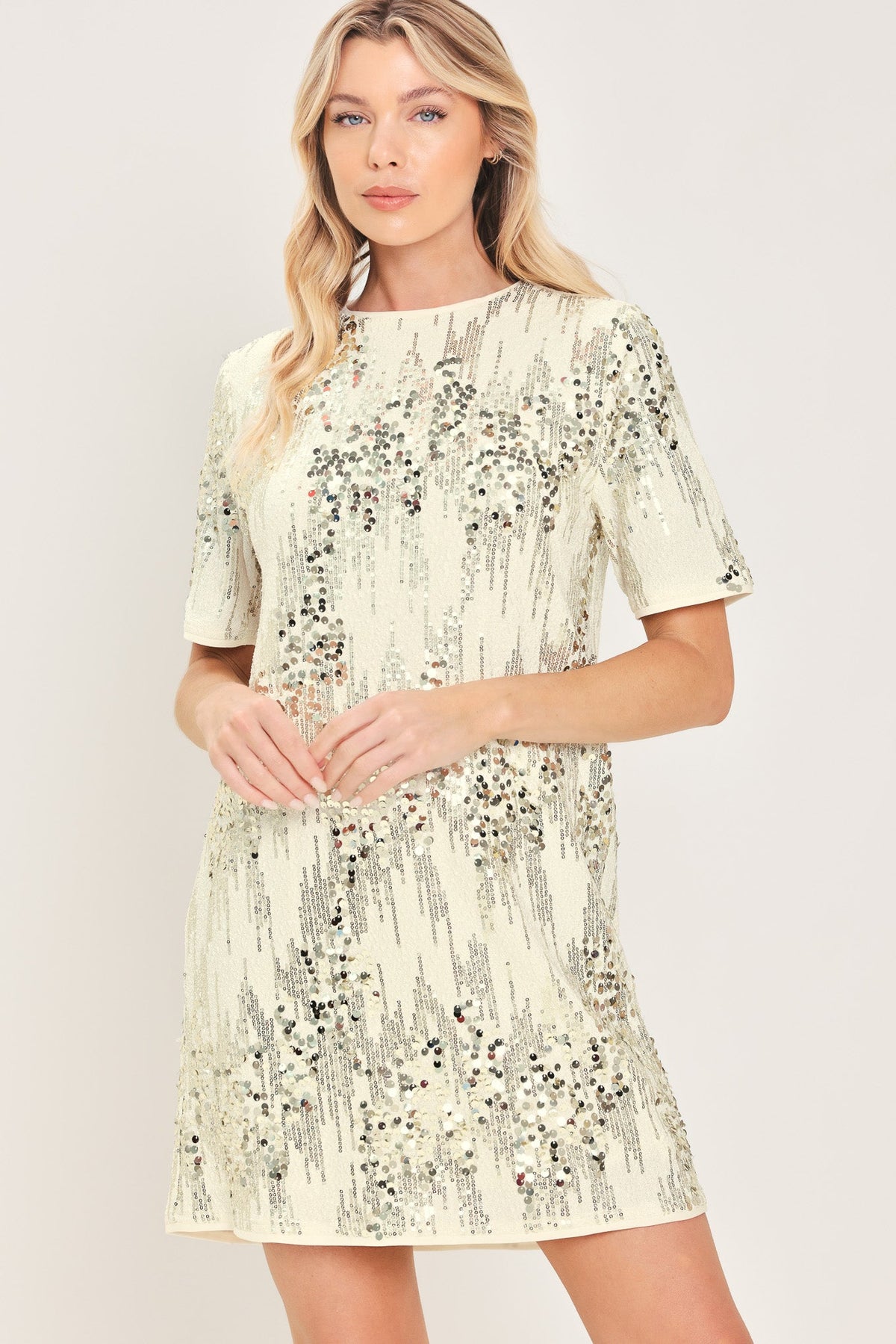 NOIR & IVORY STATEMENT MINI DRESS