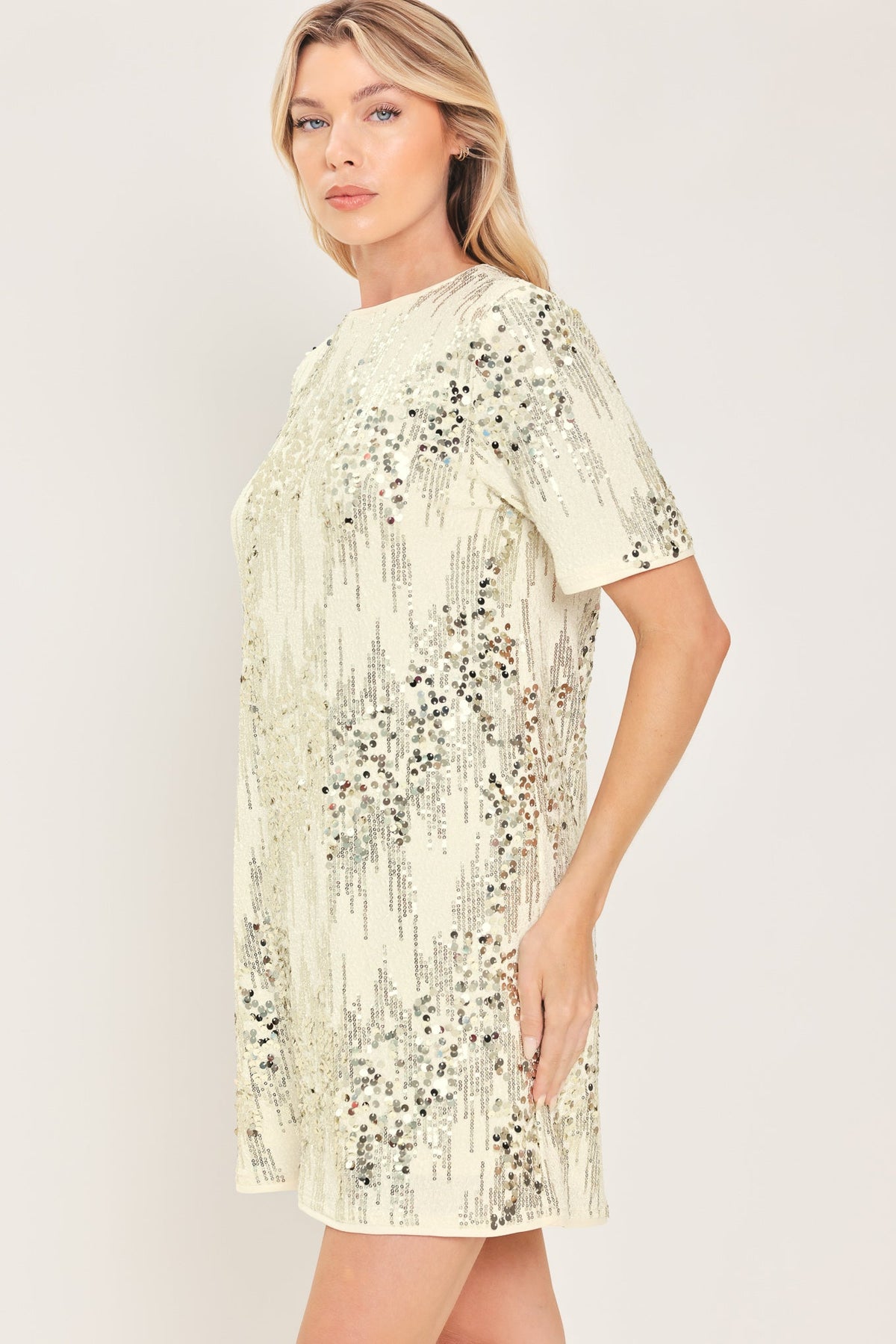 NOIR & IVORY STATEMENT MINI DRESS