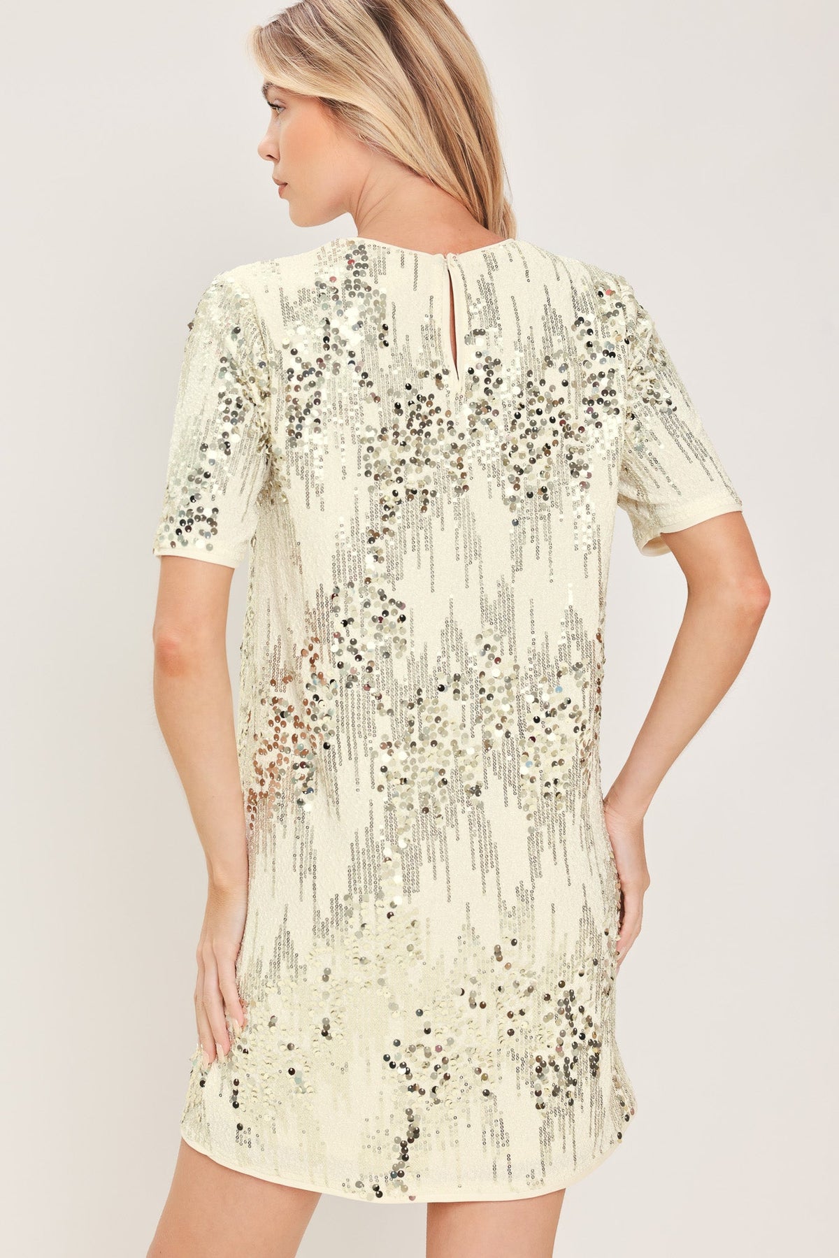 NOIR & IVORY STATEMENT MINI DRESS