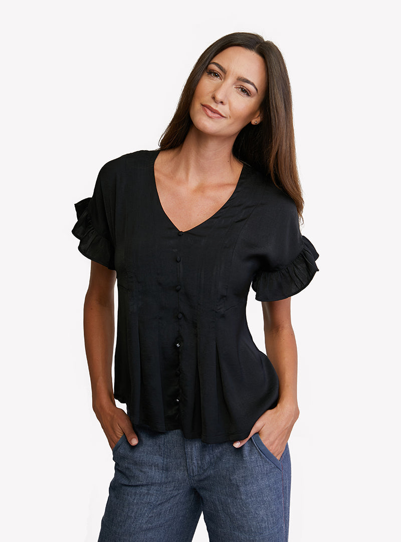 Mademoiselle Silky Top - Black