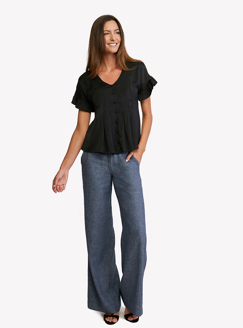 Mademoiselle Silky Top - Black