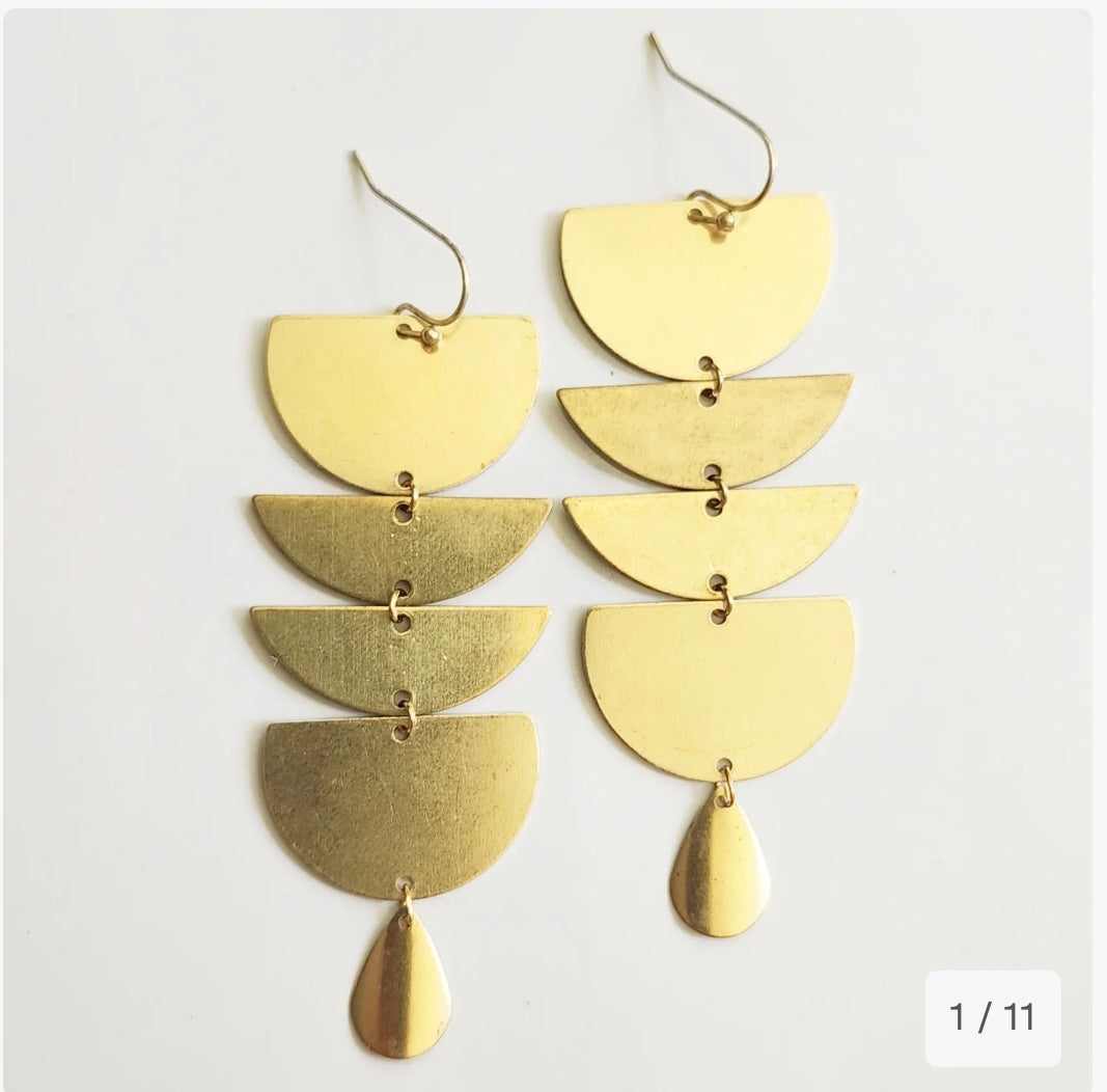 Turtle Shell Earrings